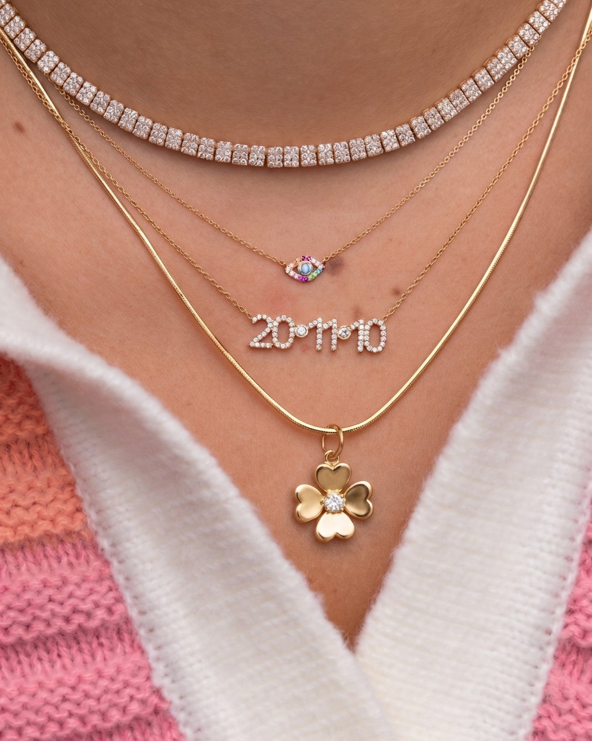 Gold and Diamond Flower Charm - Sparkle Society