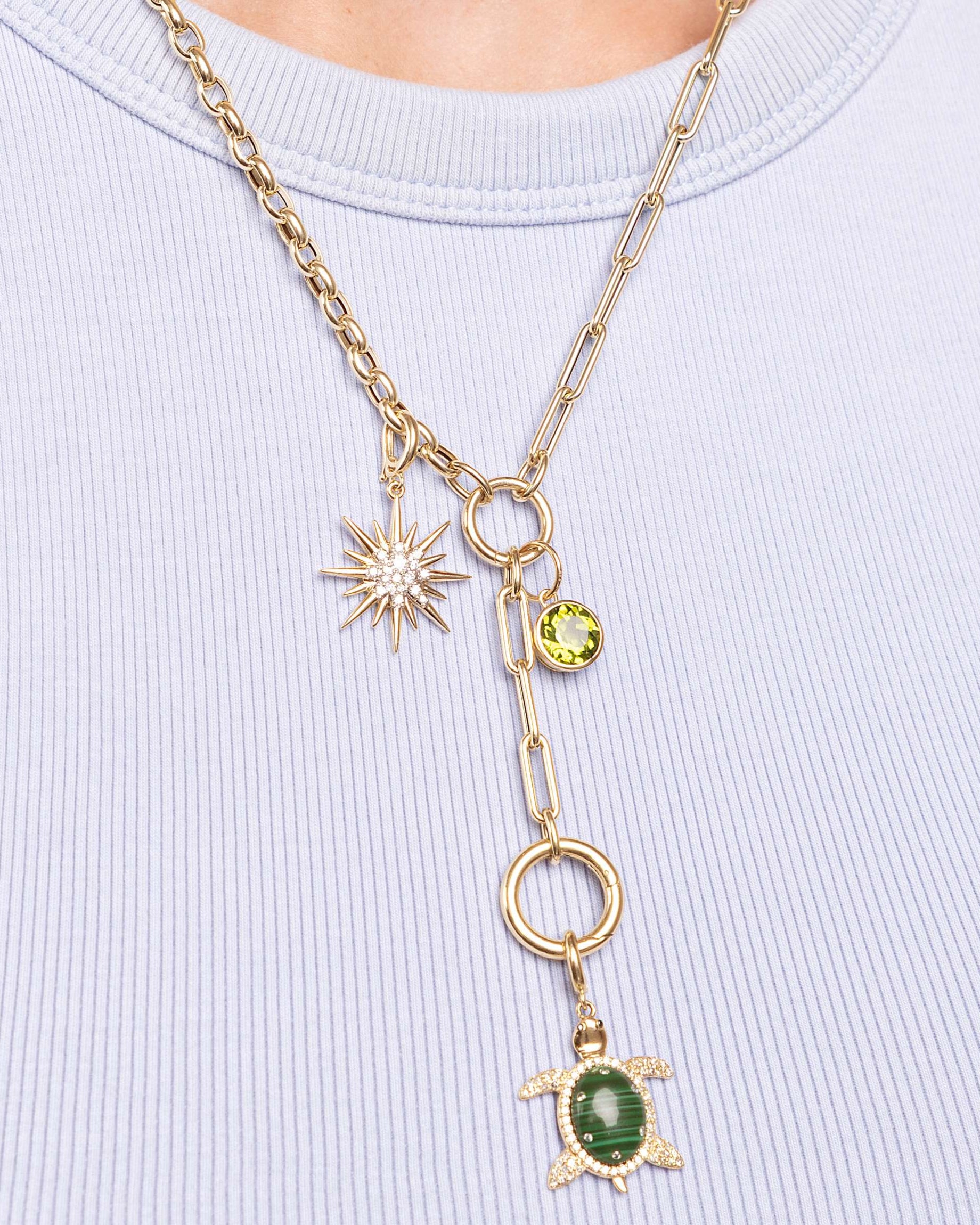 Gold and Diamond Starburst Clip On Charm - Sparkle Society