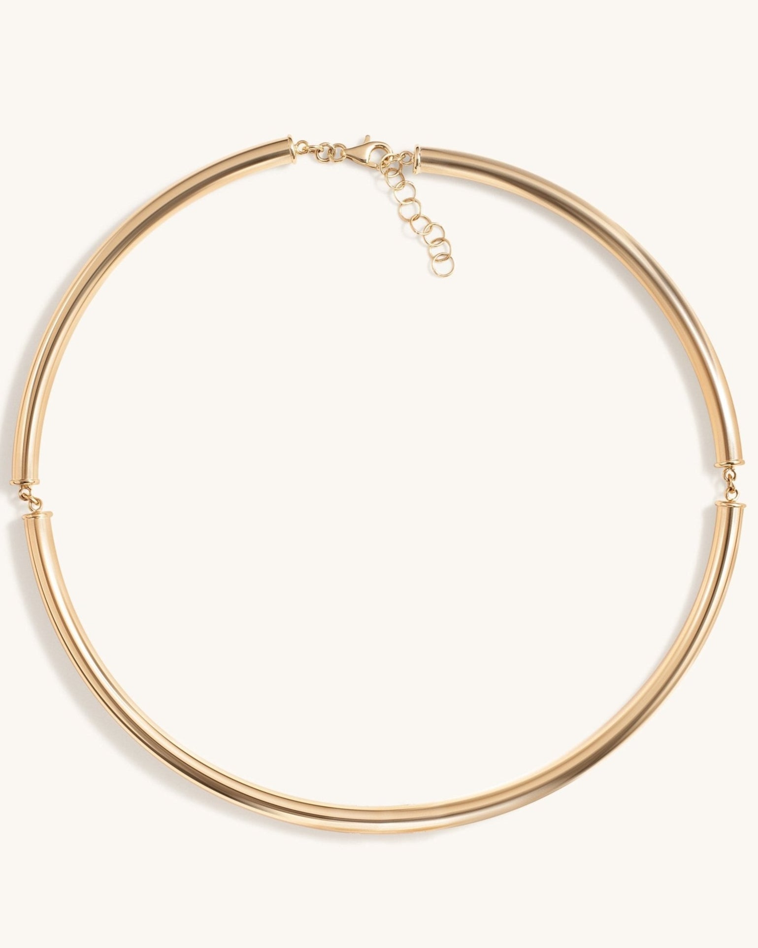 Hollow Gold Tube Chocker - Sparkle Society