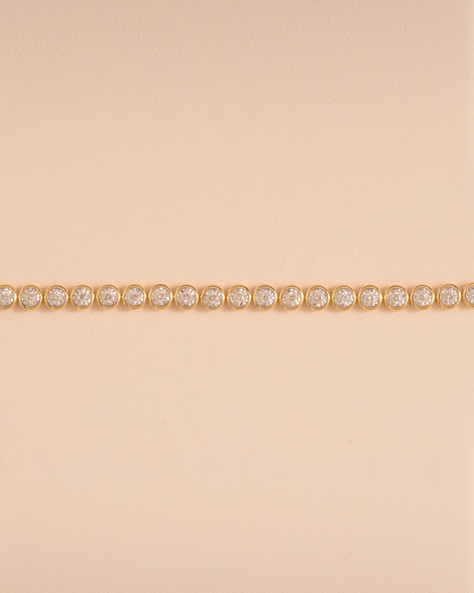 Illusion Diamond Bezel Tennis Bracelet - Sparkle Society