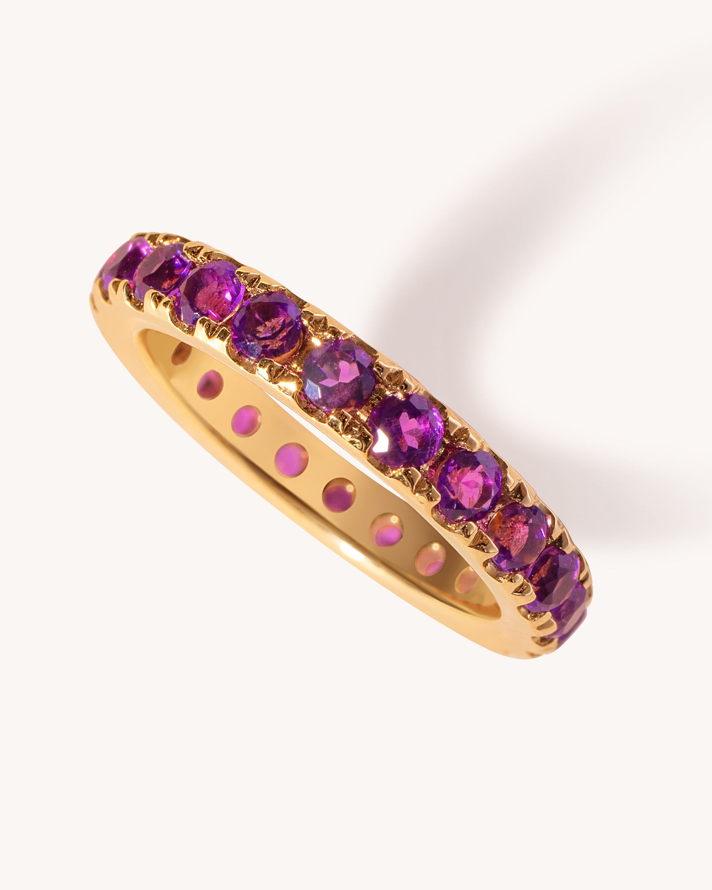 Jumbo Gemstone Eternity Band - Sparkle Society
