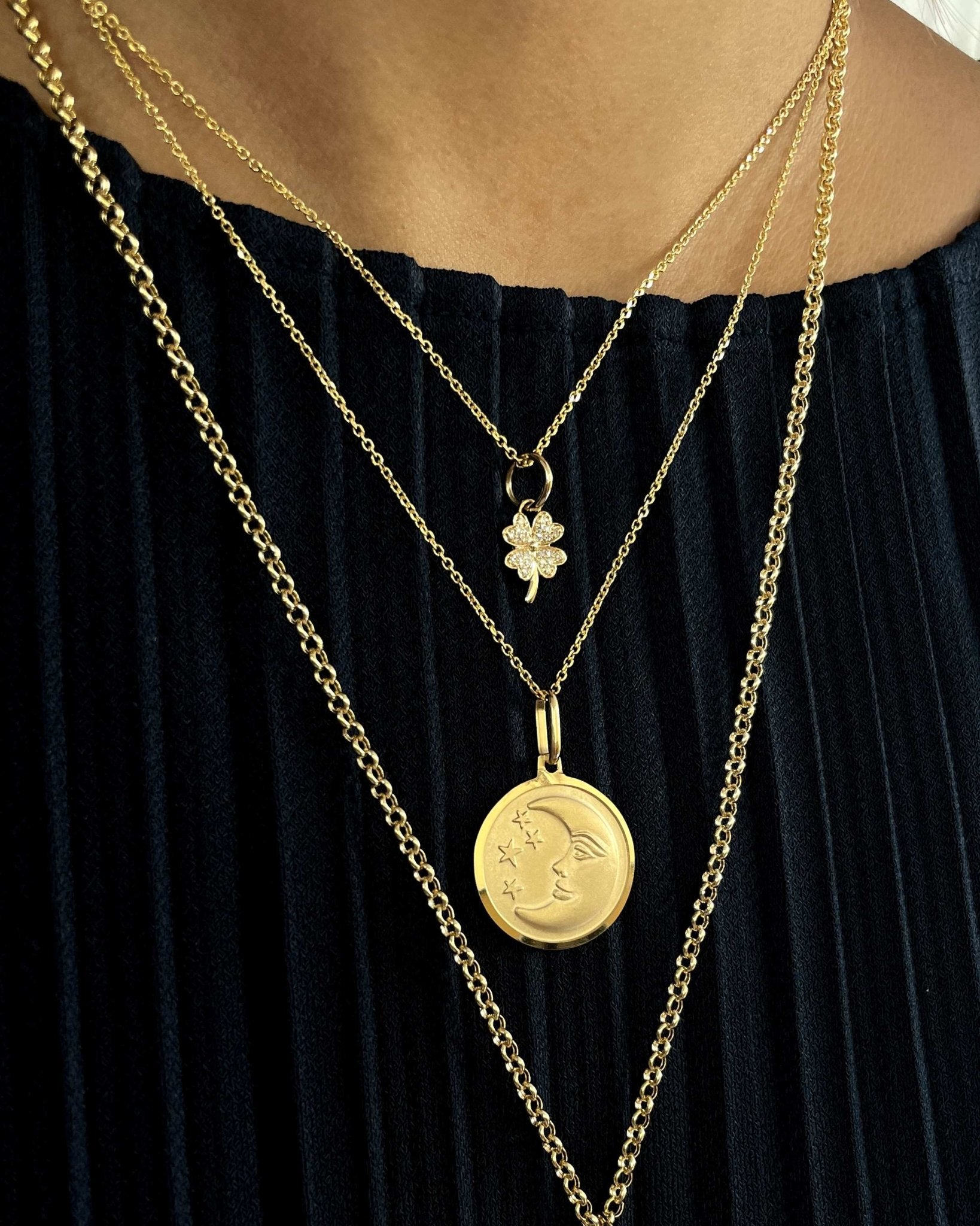 Mini Diamond Clover Charm - Sparkle Society