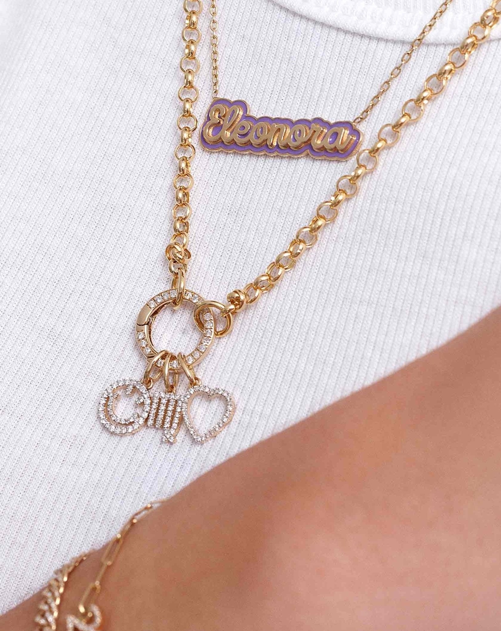 Mini Diamond Cutout Heart Charm - Sparkle Society