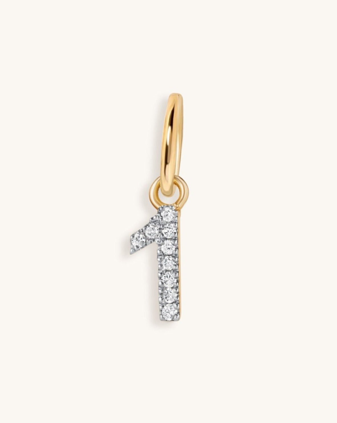 Mini Diamond Number Charm - Sparkle Society