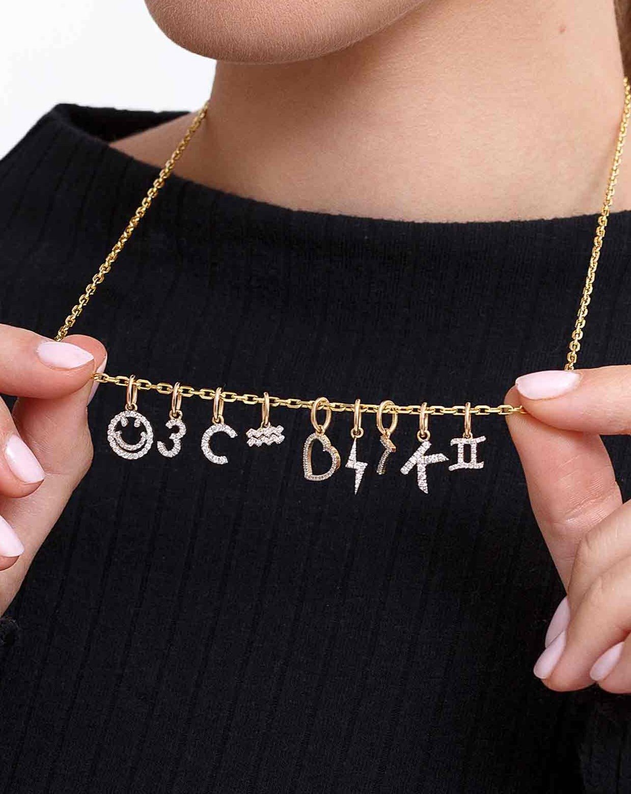 Mini Diamond Zodiac Sign Charm - Sparkle Society
