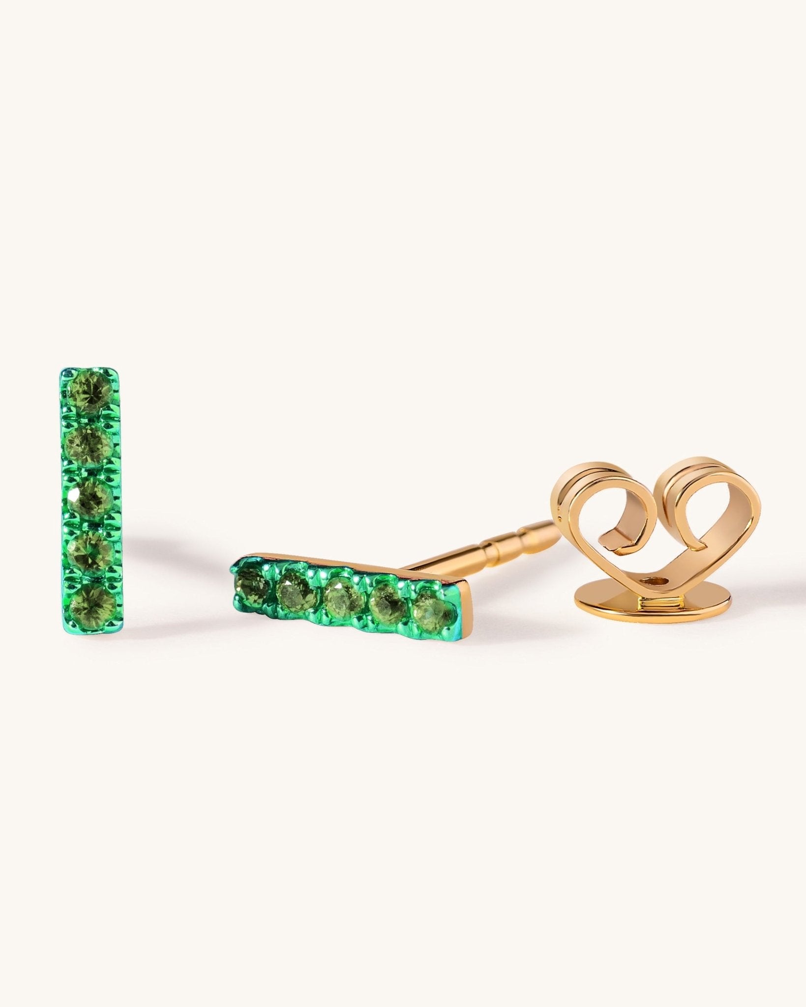 Mini Gemstone Bar Studs - Sparkle Society