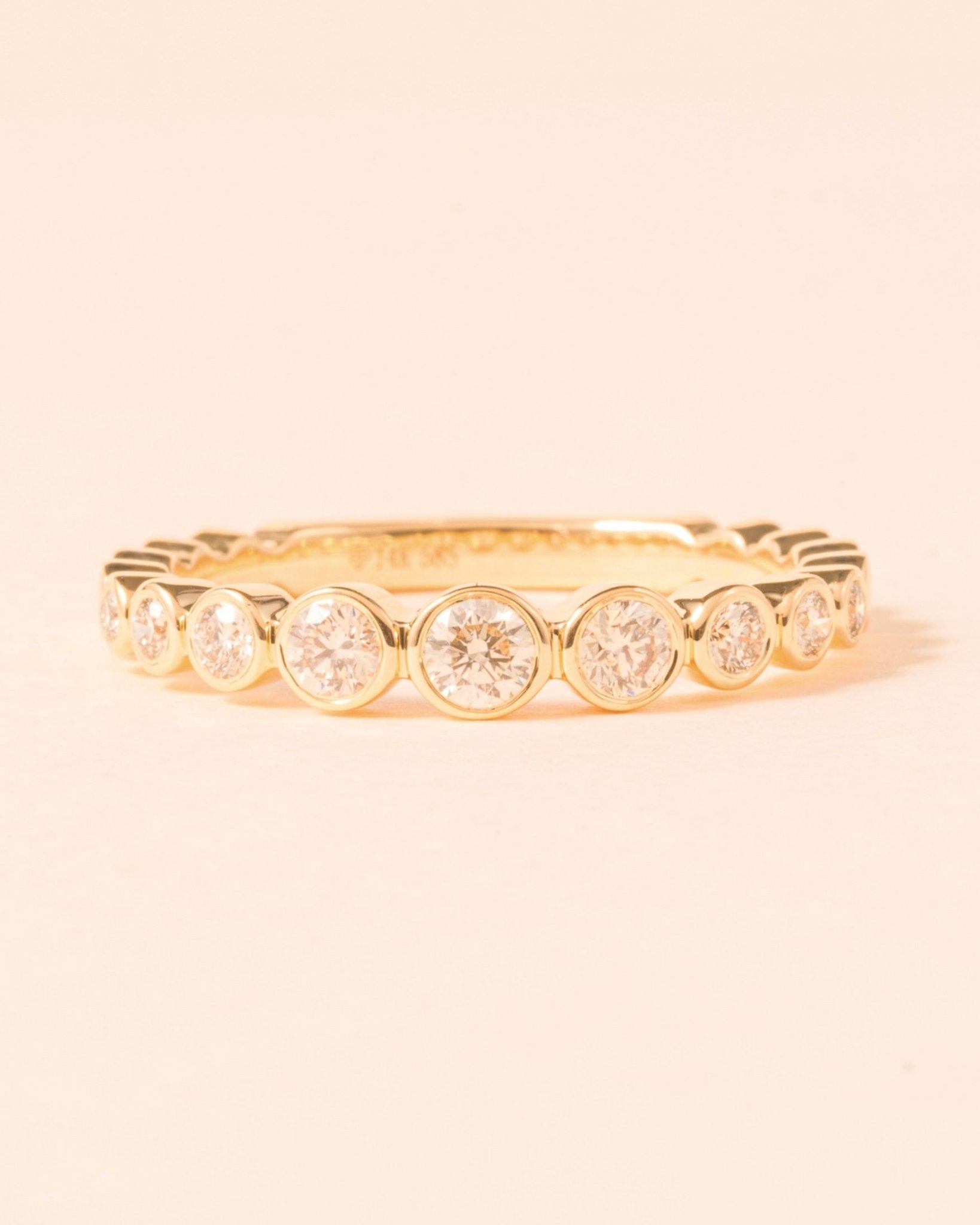 Multi Diamond Bezel Band Ring - Sparkle Society