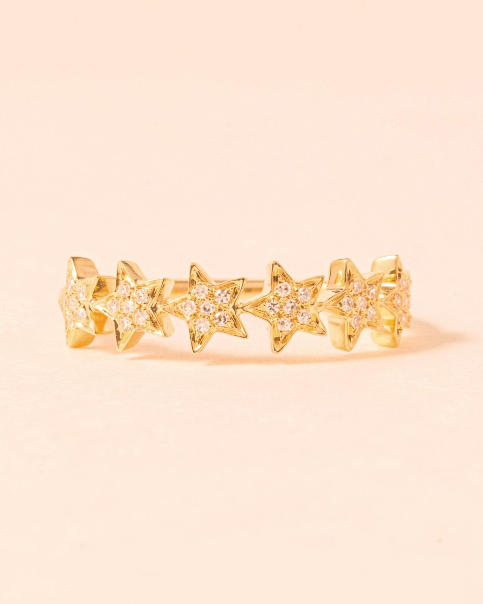 Multi Diamond Star Band Ring - Sparkle Society