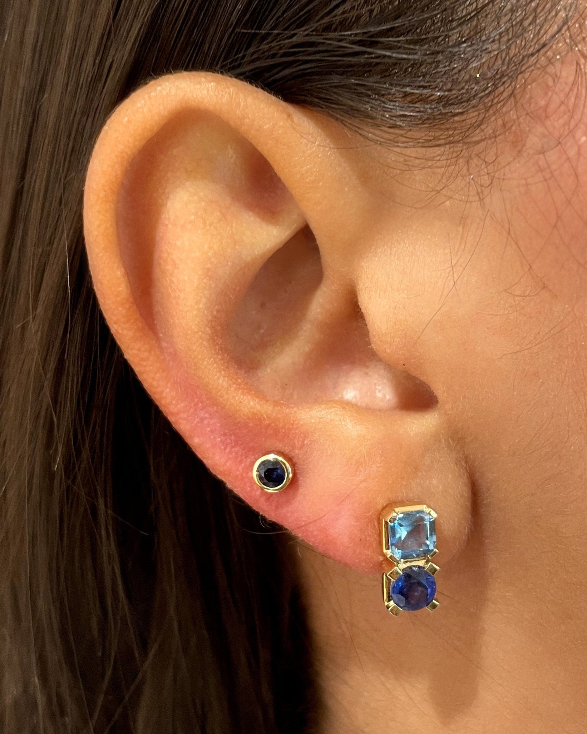 Multi Fancy Gemstone Studs - Sparkle Society