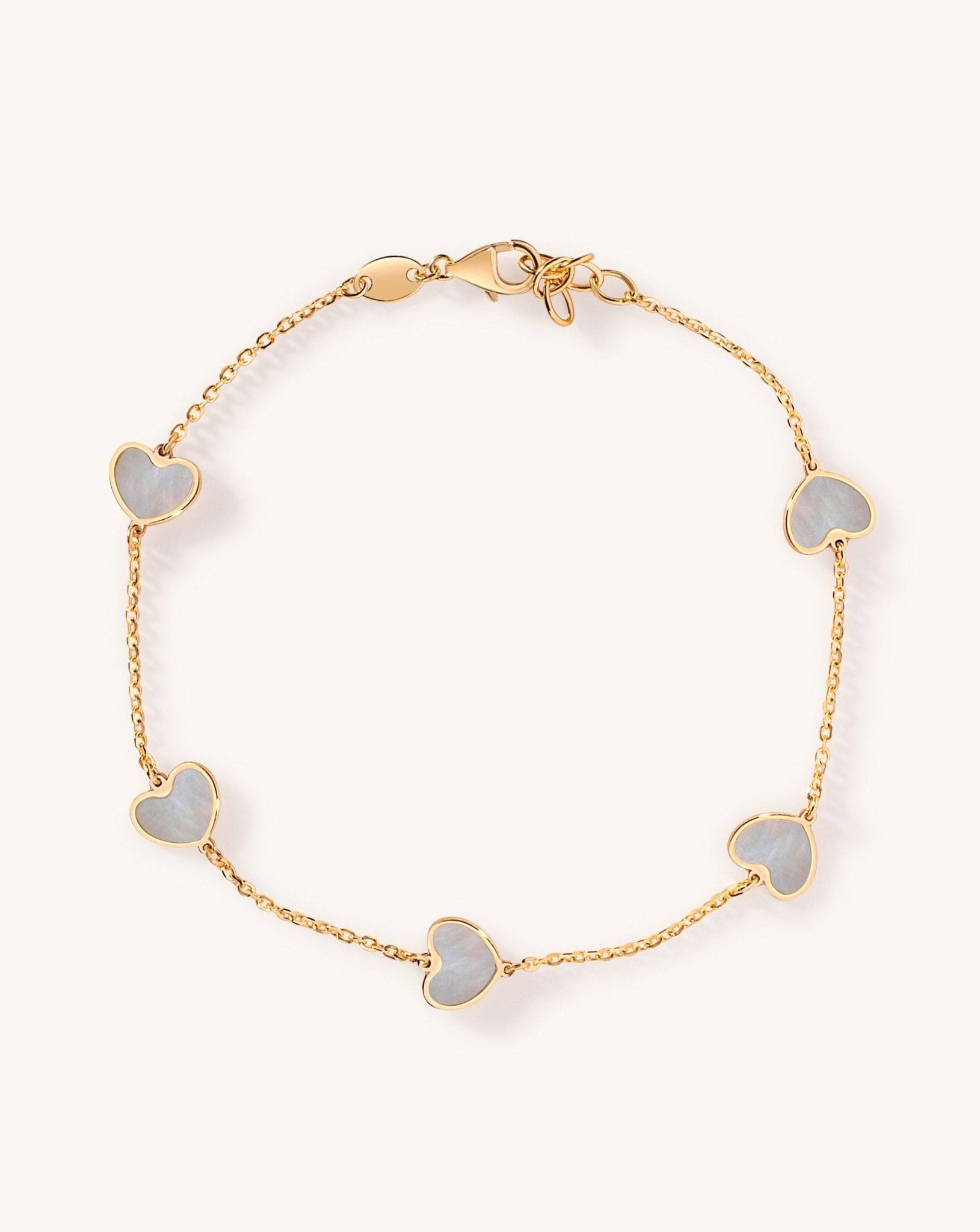 Multi Gemstone Heart Bracelet - Sparkle Society