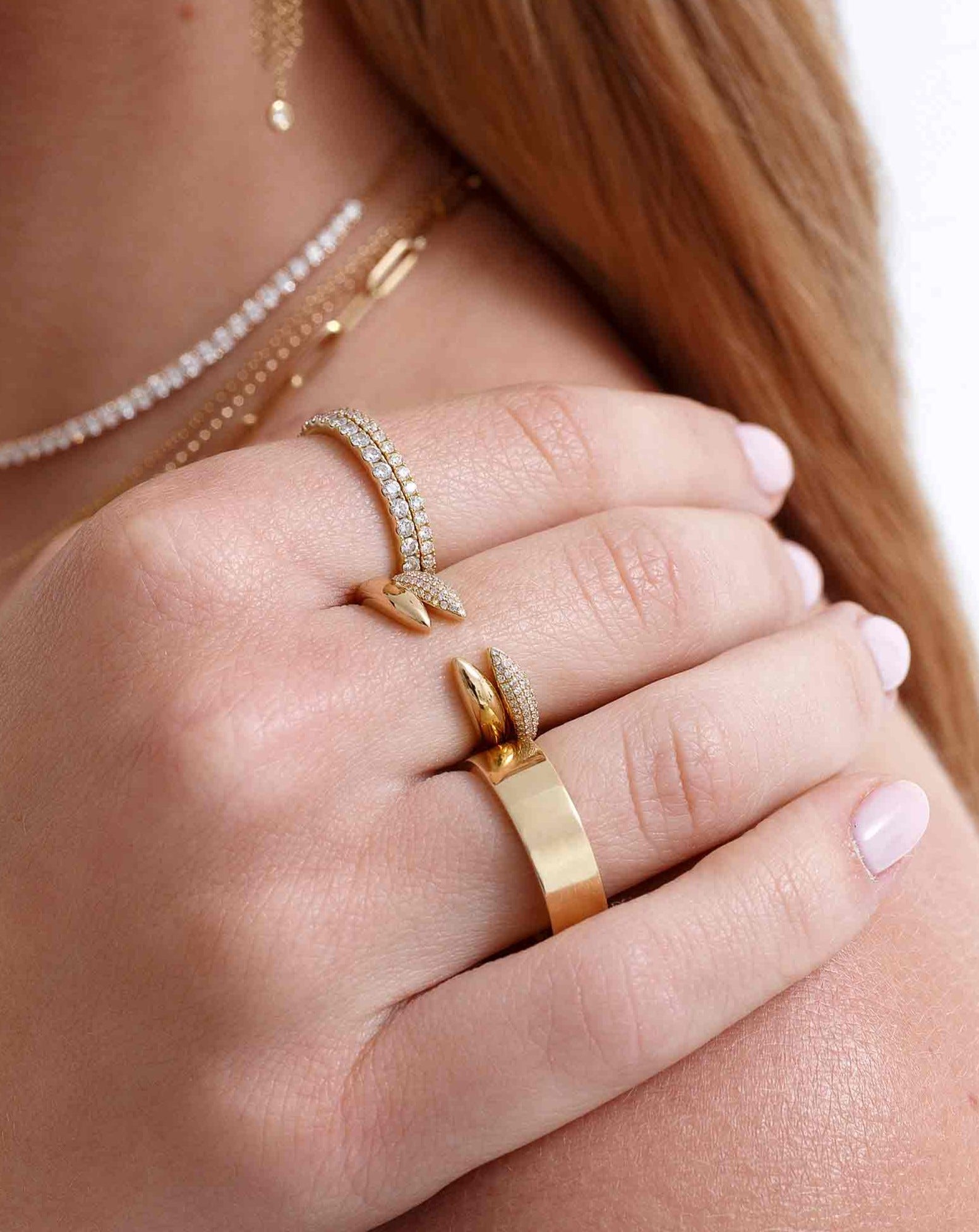 Pave Claw Ring - Sparkle Society
