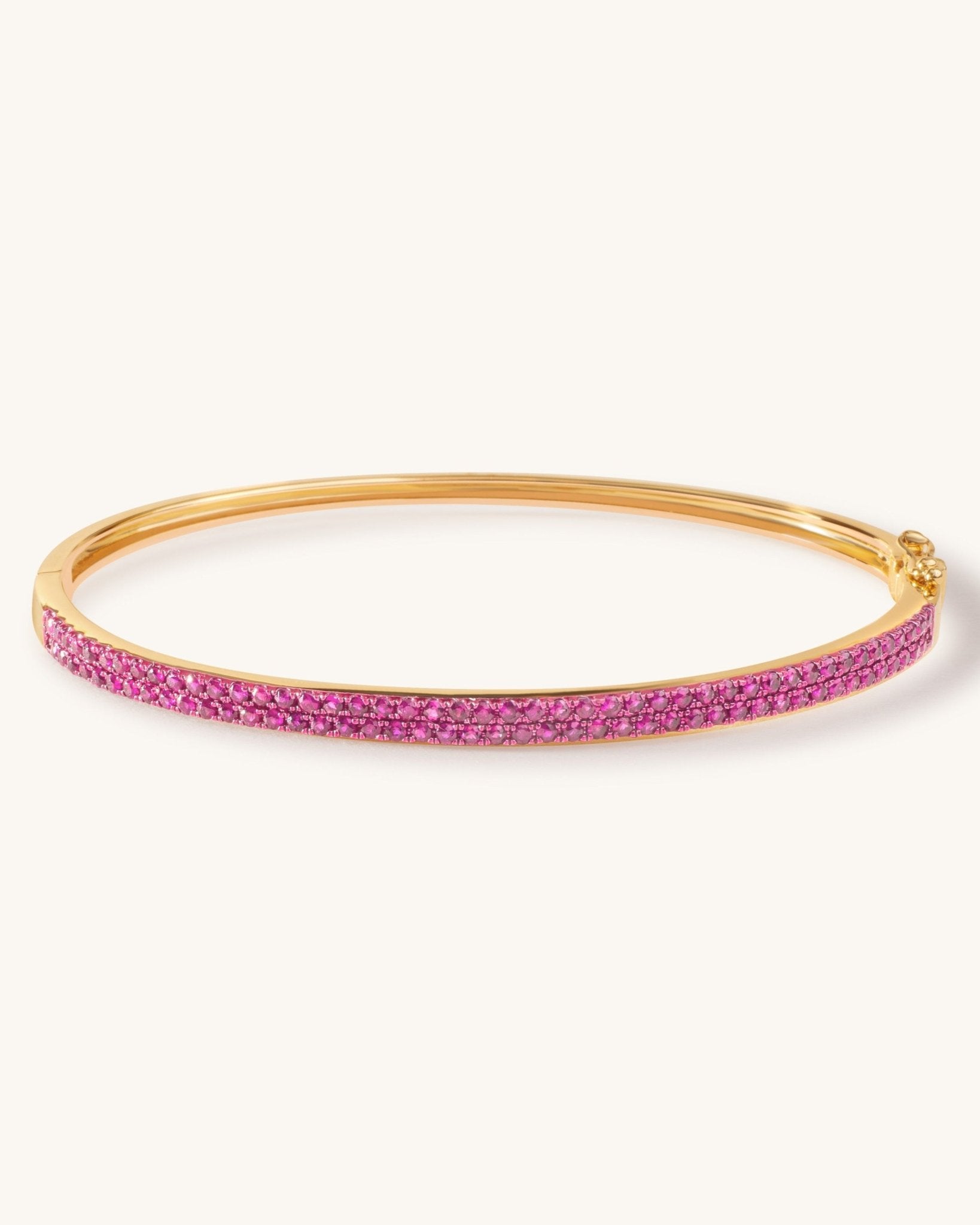 Pave Gemstone Bangle - Sparkle Society