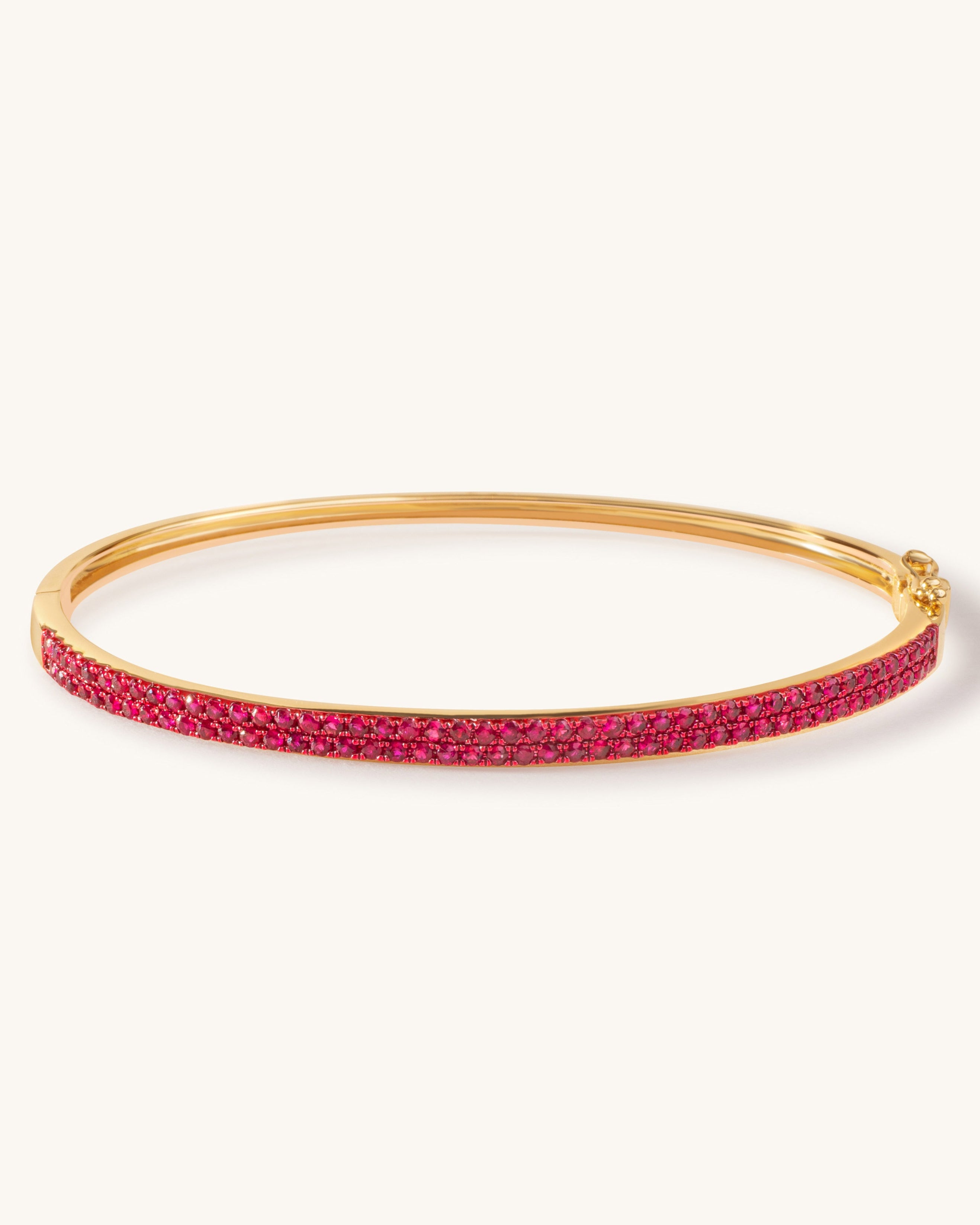 Pave Gemstone Bangle - Sparkle Society