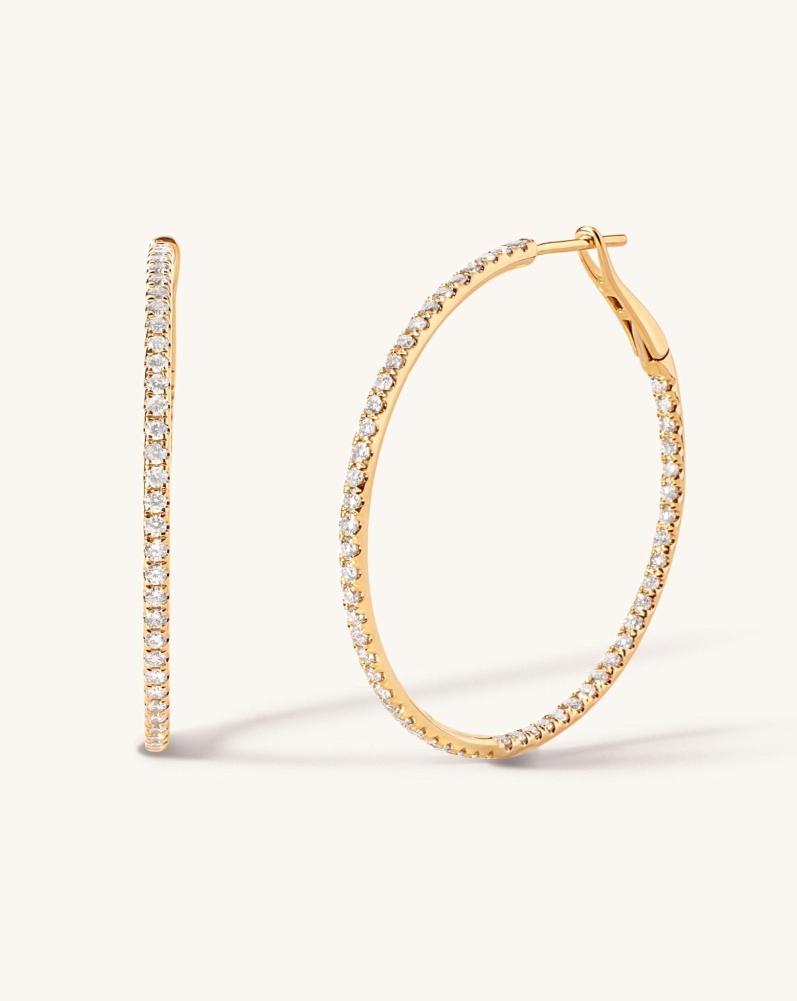 Perfect Diamond Hoops - Sparkle Society