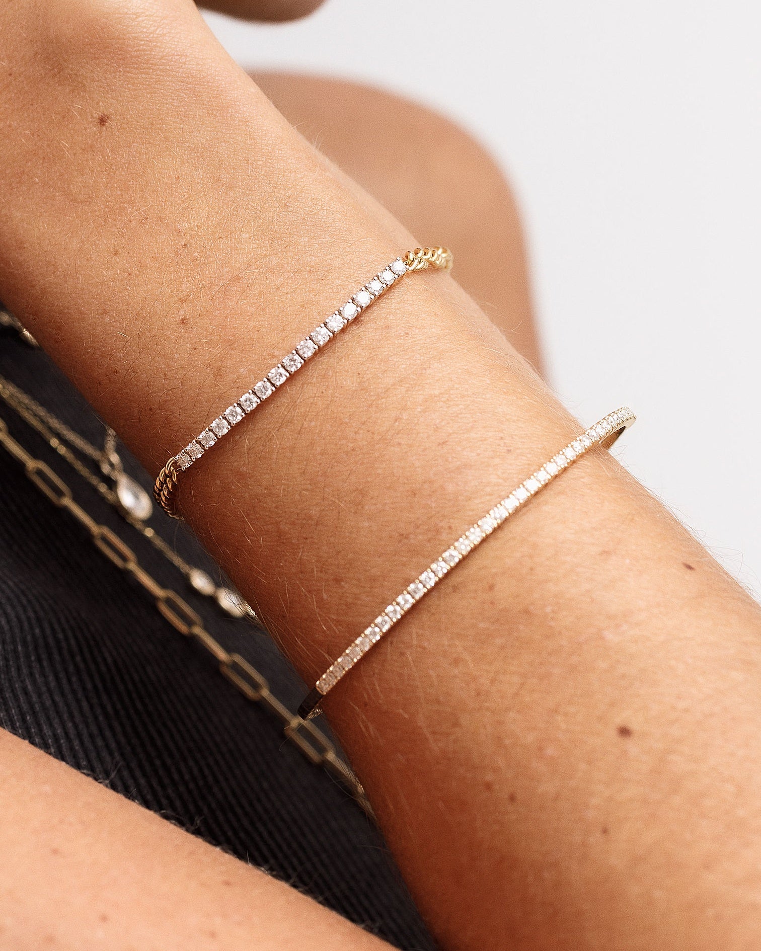 Prong Diamond Cuban Link Bracelet - Sparkle Society