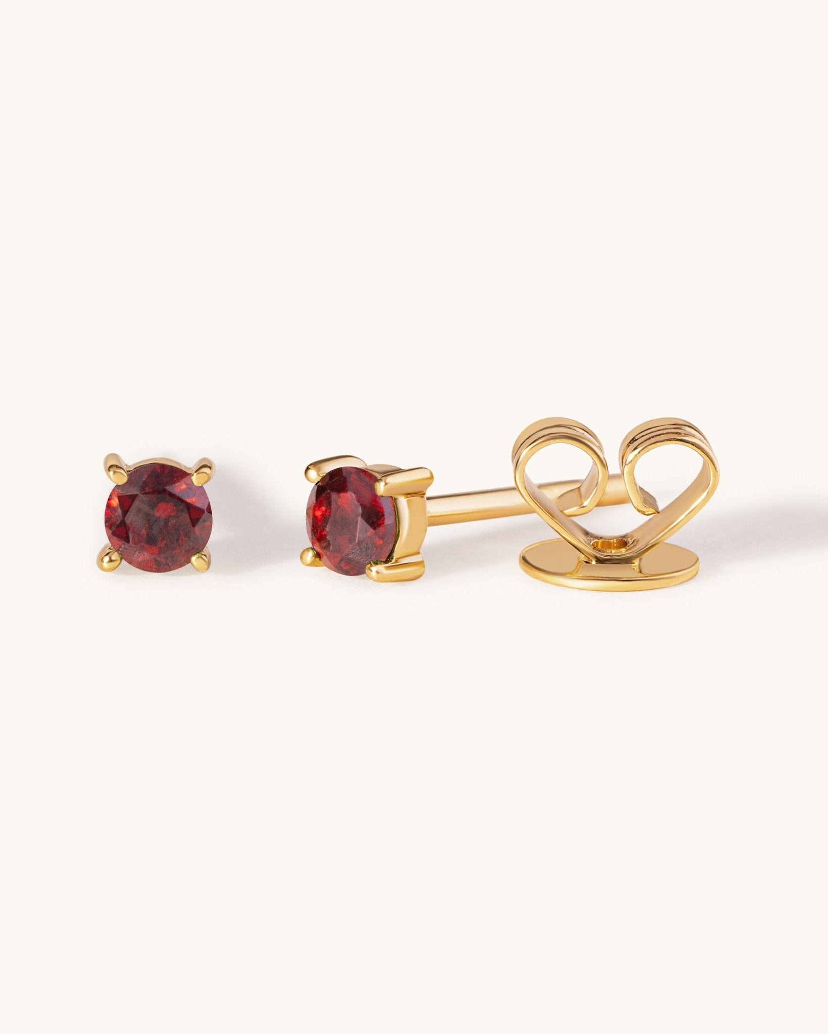 Round Birthstone Prong Studs - Sparkle Society
