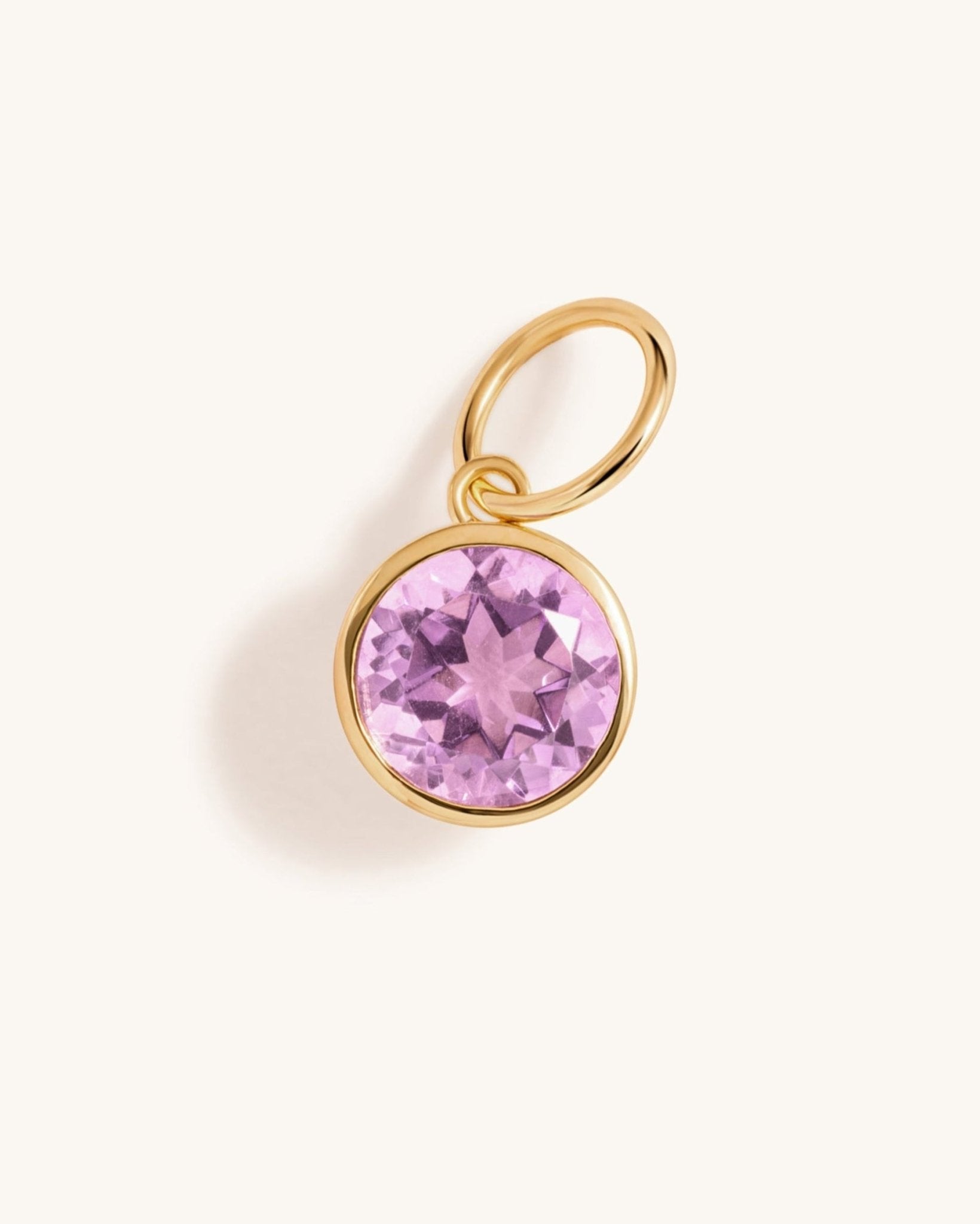 Round Gemstone Bezel Charm - Sparkle Society