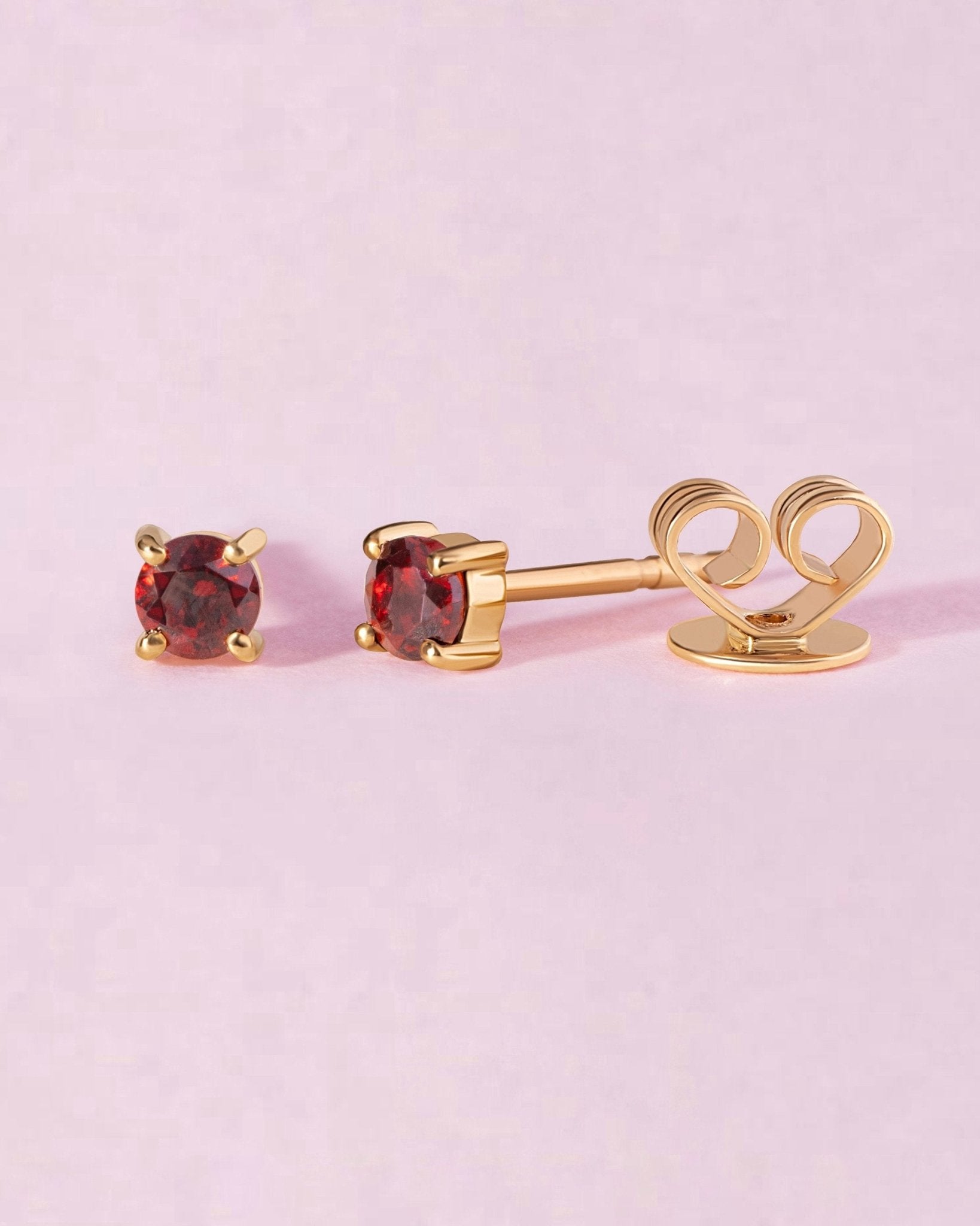 Round Birthstone Prong Studs - Sparkle Society
