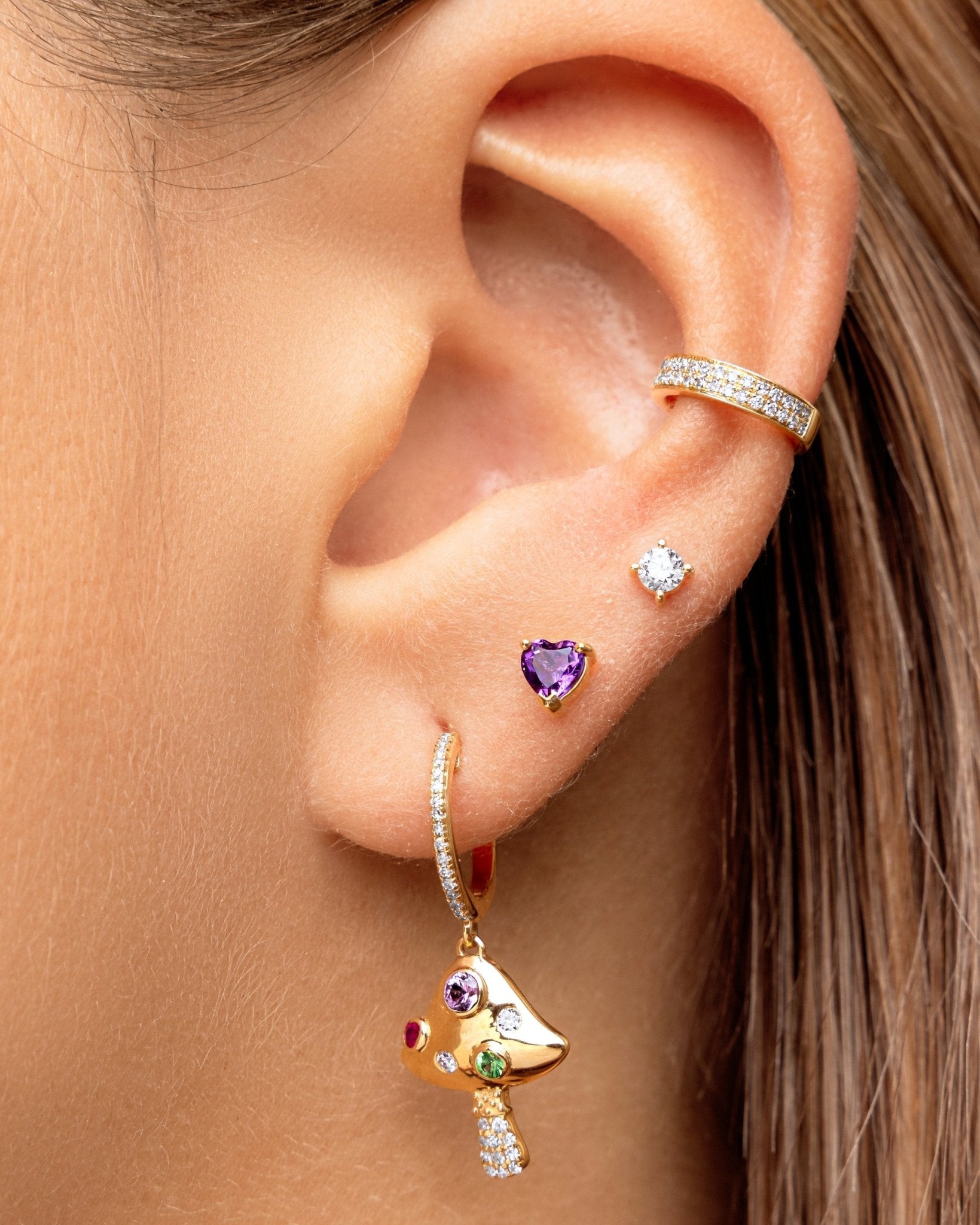 Round Birthstone Prong Studs - Sparkle Society
