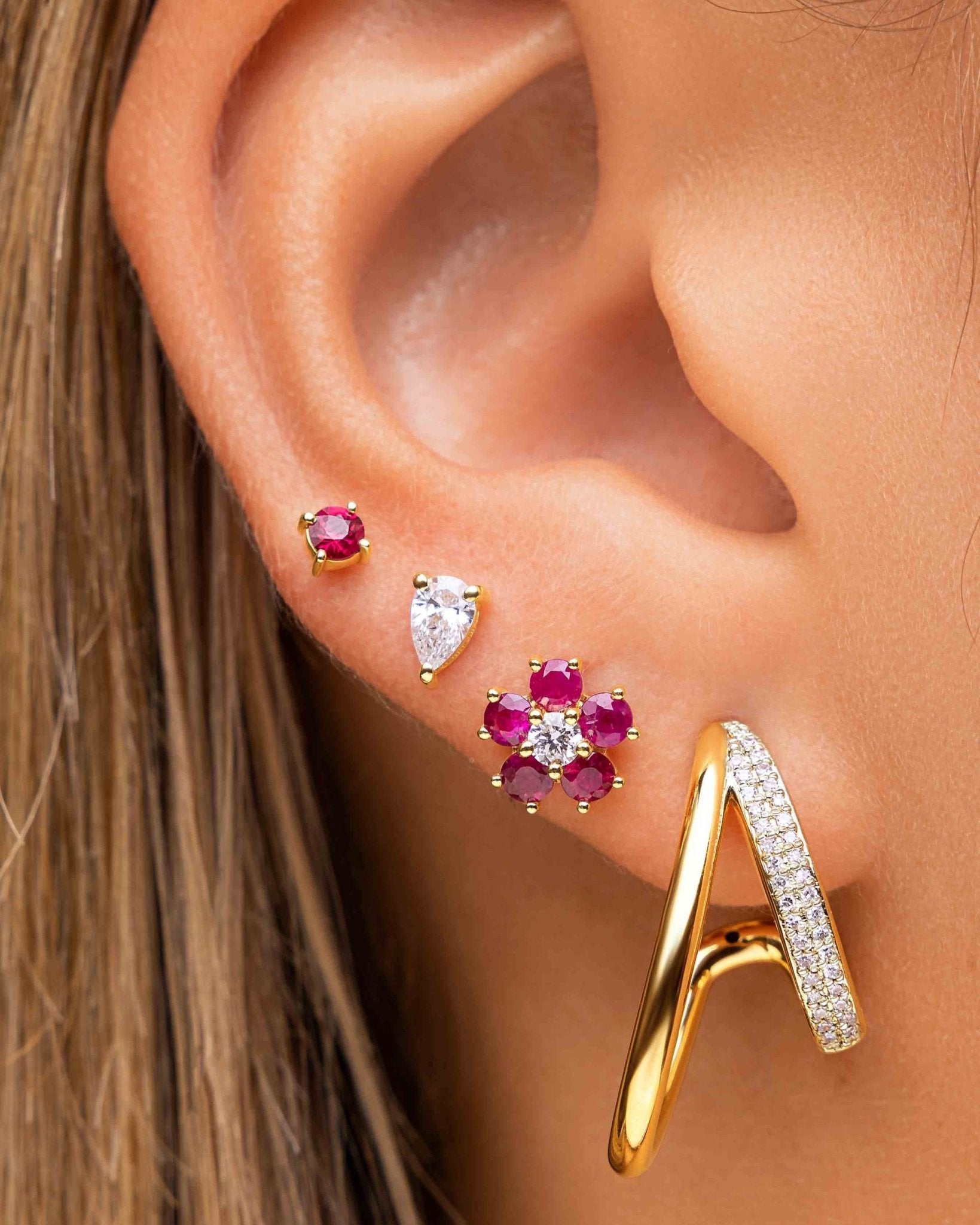 Round Birthstone Prong Studs - Sparkle Society