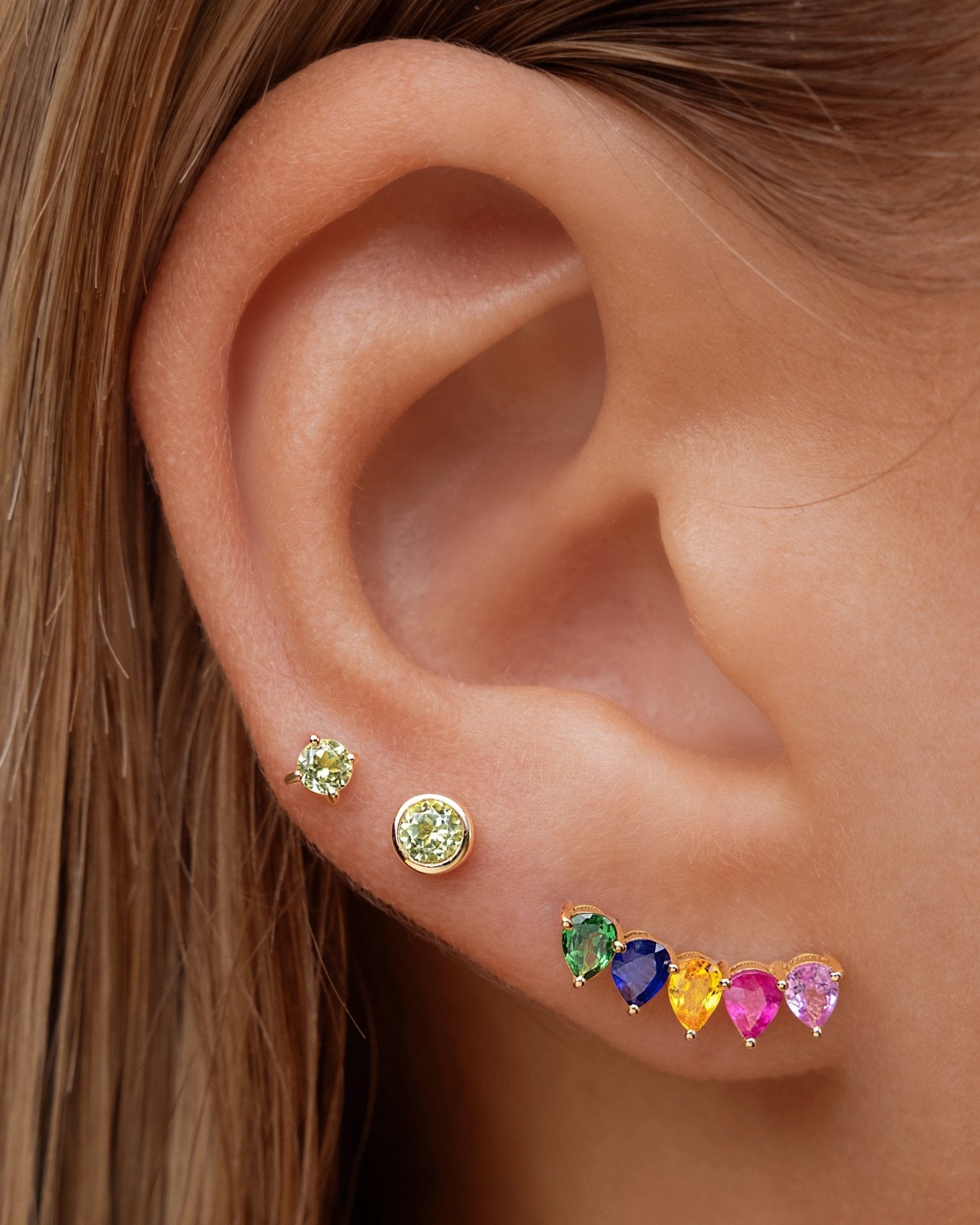 Round Birthstone Prong Studs - Sparkle Society