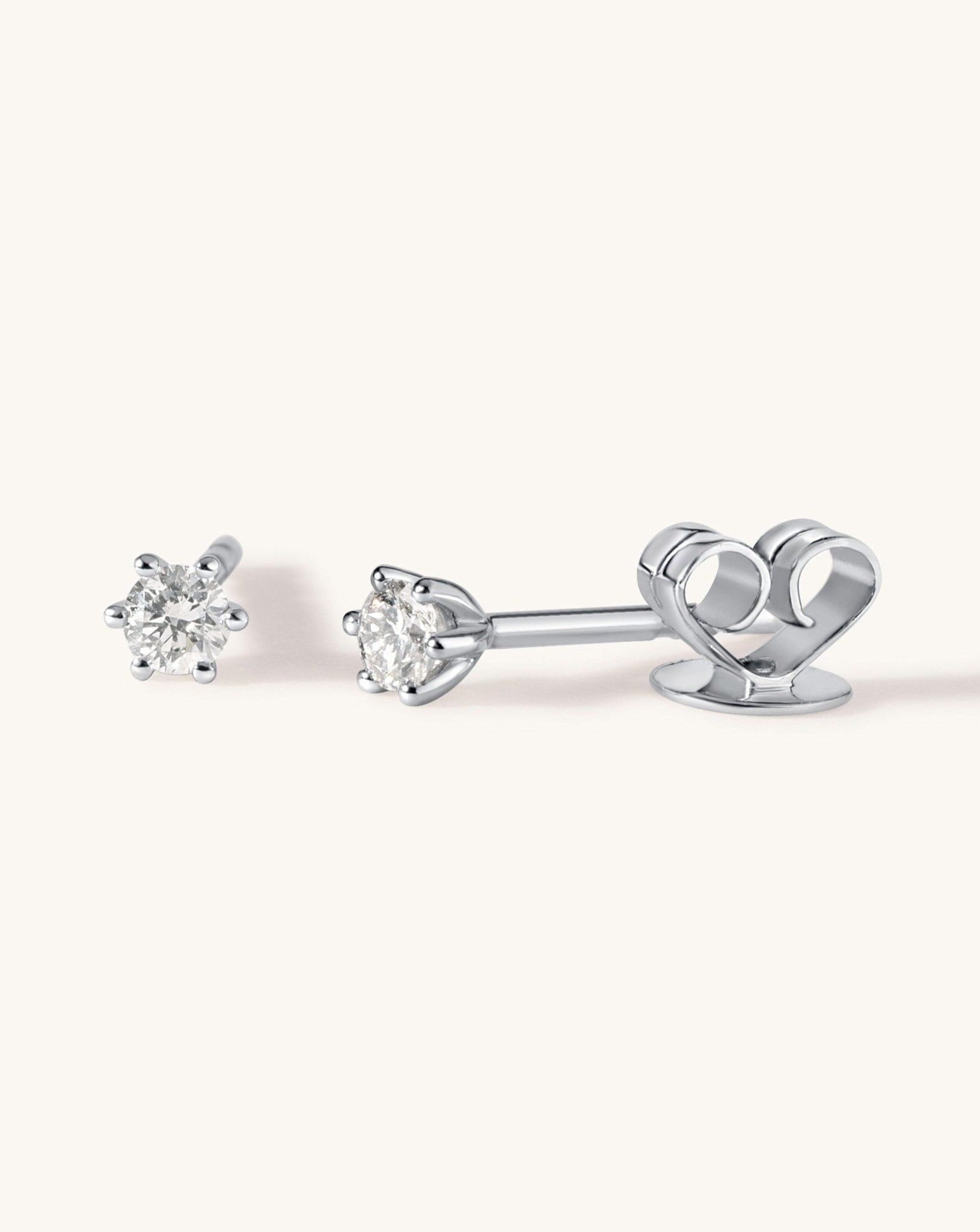 Single Diamond Studs - Sparkle Society