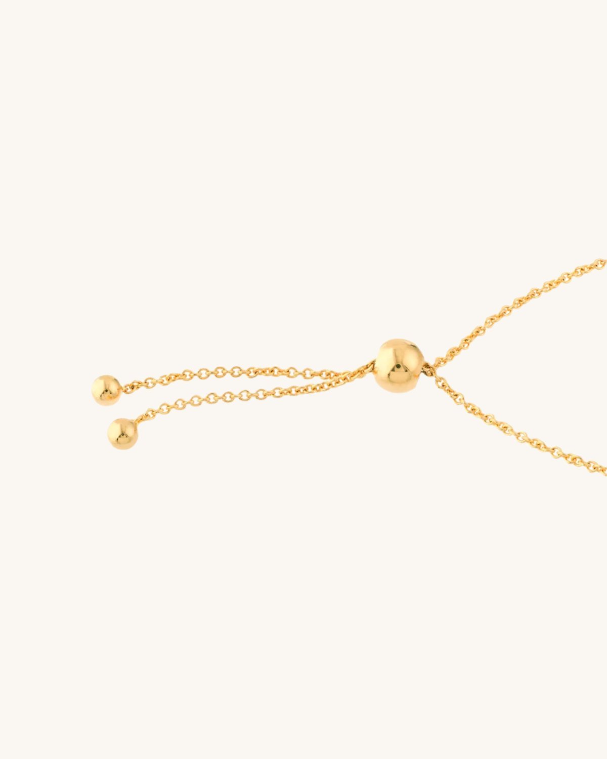 Single Gold Beaded Cross Bolo Bracelet - Sparkle Society