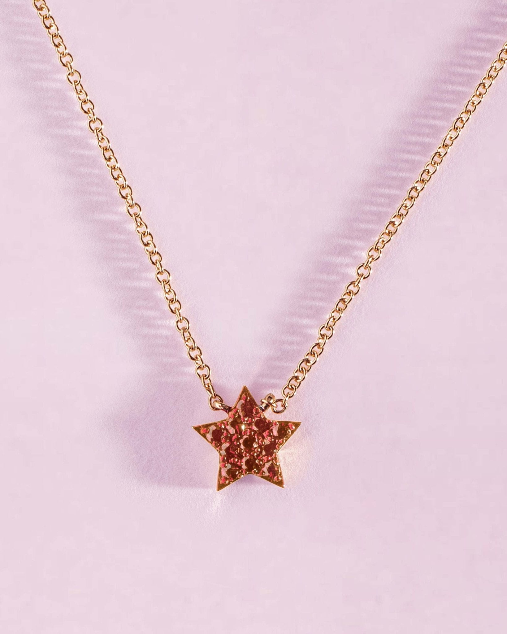 Small Gemstone Star Necklace - Sparkle Society