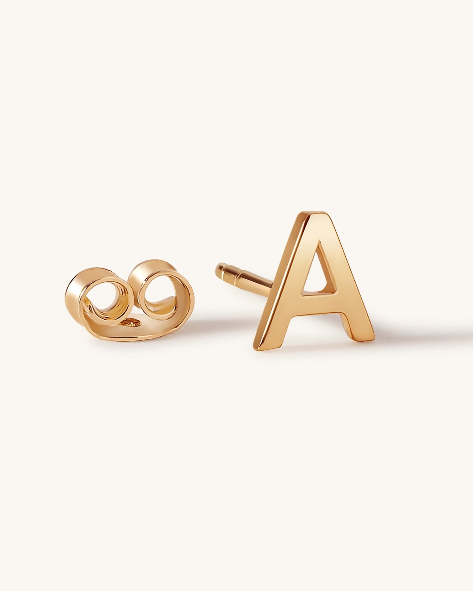 Solid Gold Initial Studs - Sparkle Society