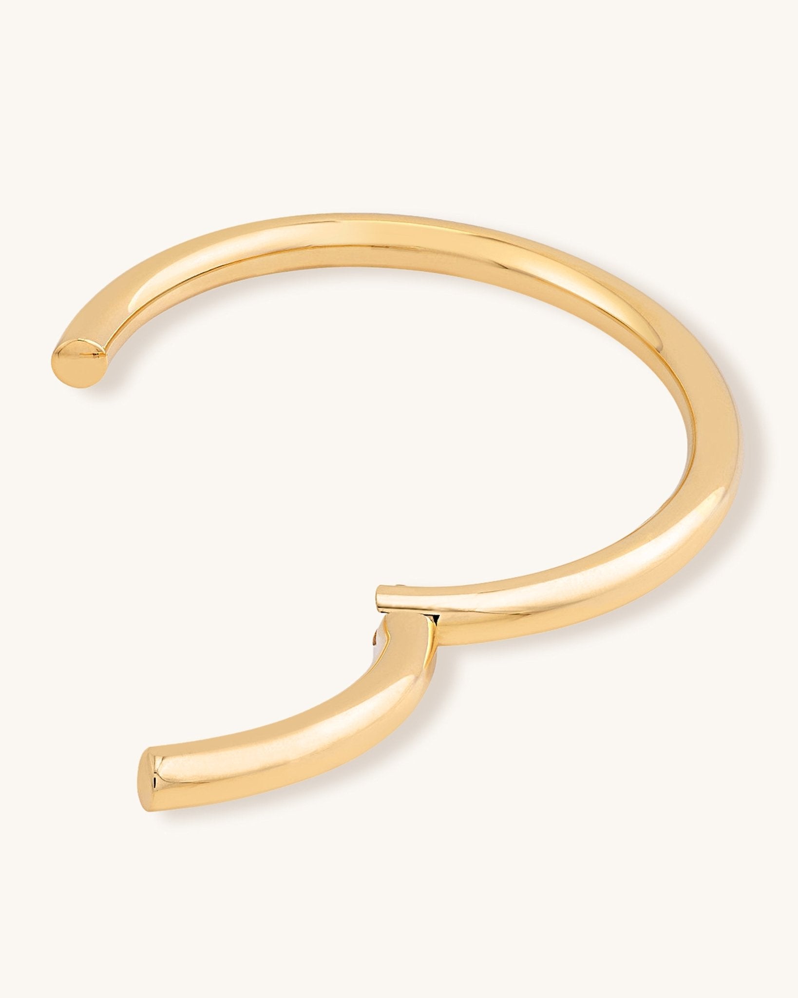 Solid Gold Open Bangle - Sparkle Society