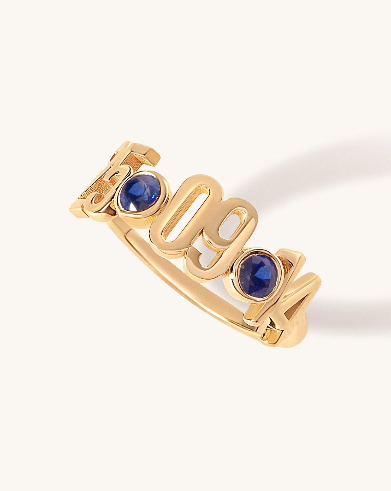 Solid Gold Special Date Ring - Sparkle Society