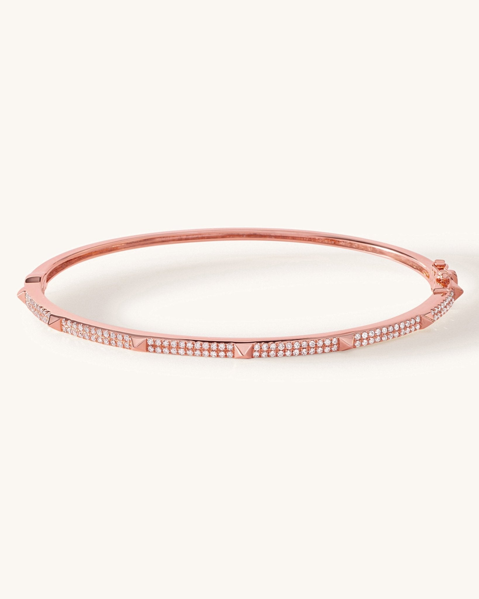 Thin Diamond And Spike Bangle - Sparkle Society