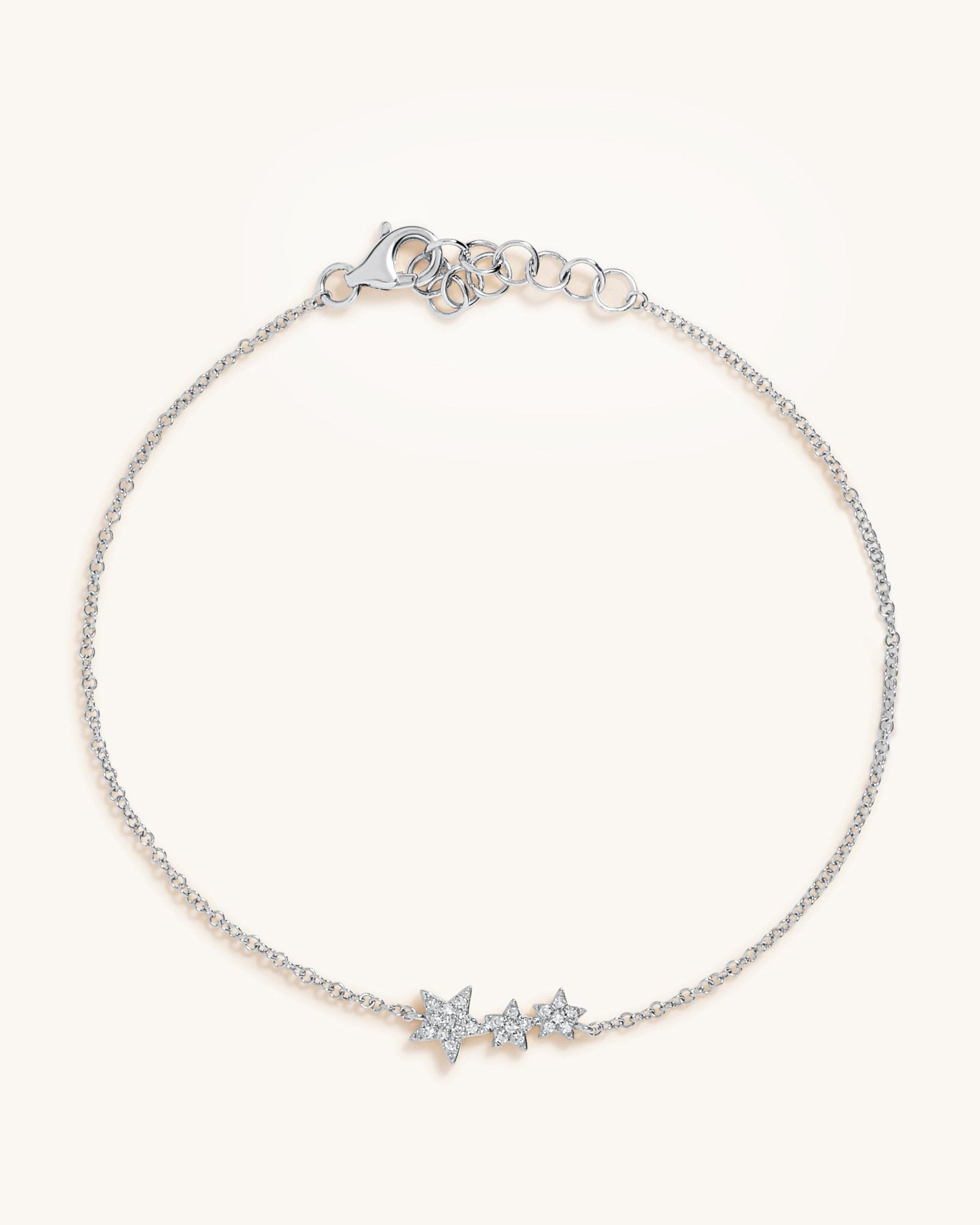 Triple Diamond Star Bracelet - Sparkle Society
