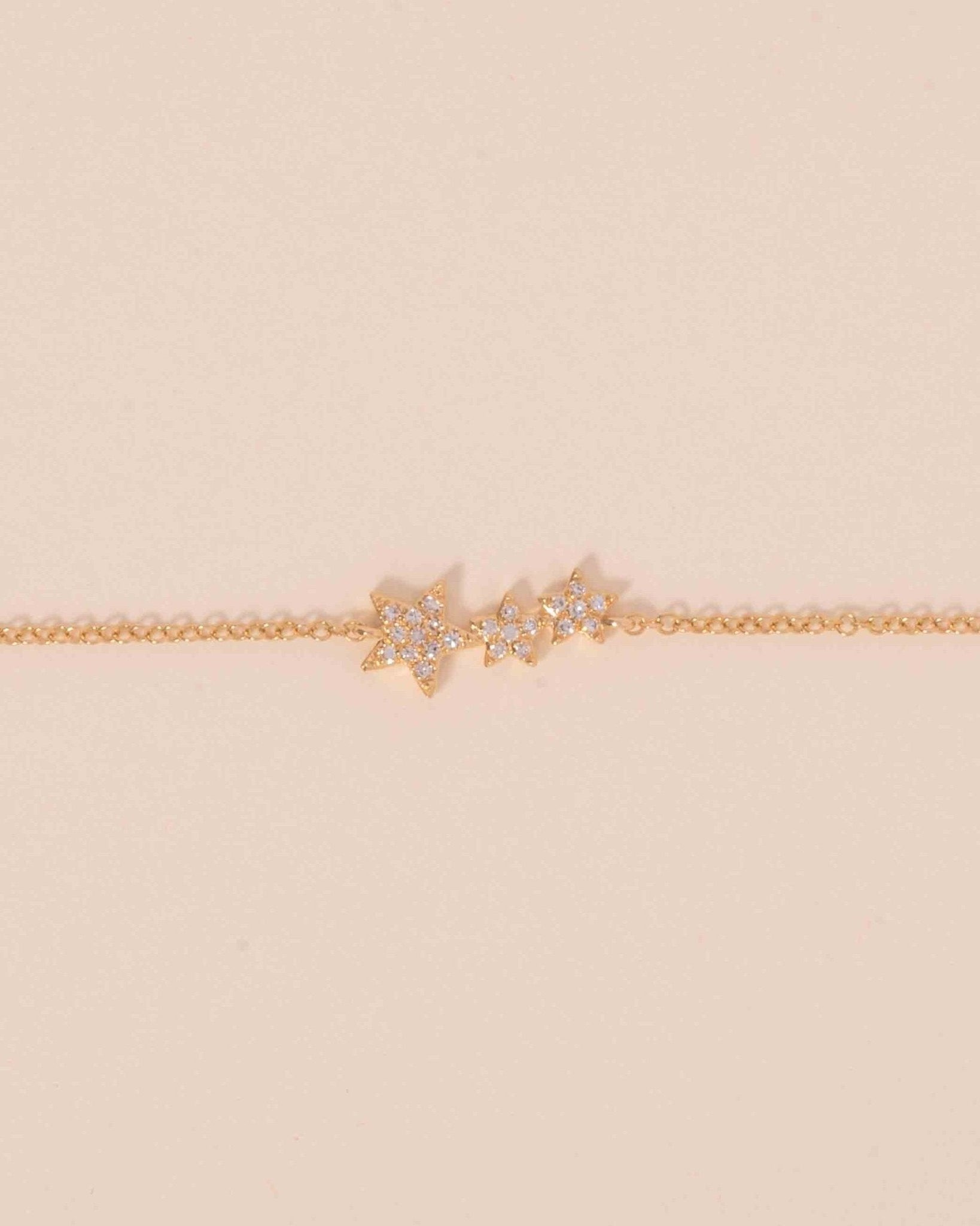 Triple Diamond Star Bracelet - Sparkle Society