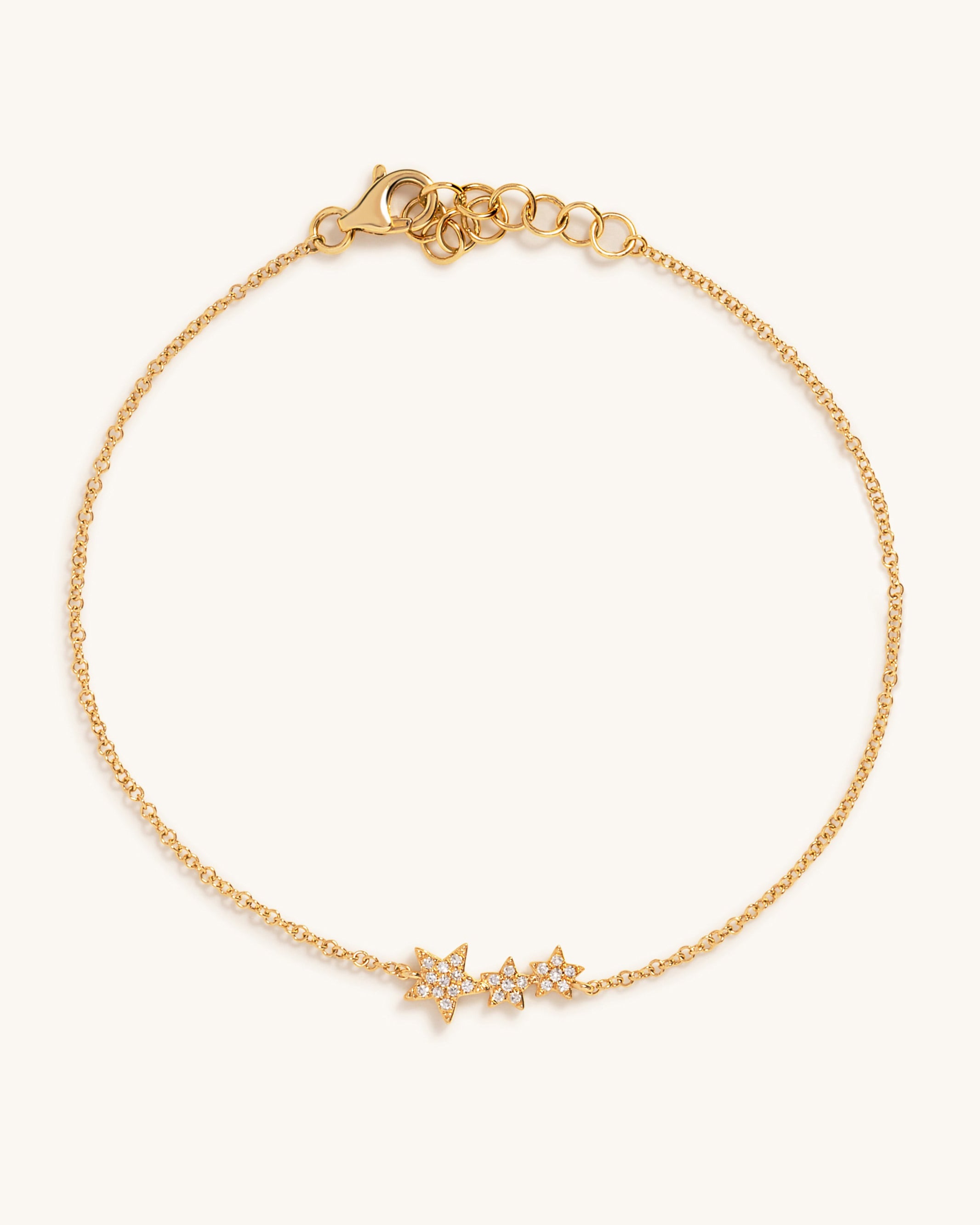 Triple Diamond Star Bracelet - Sparkle Society