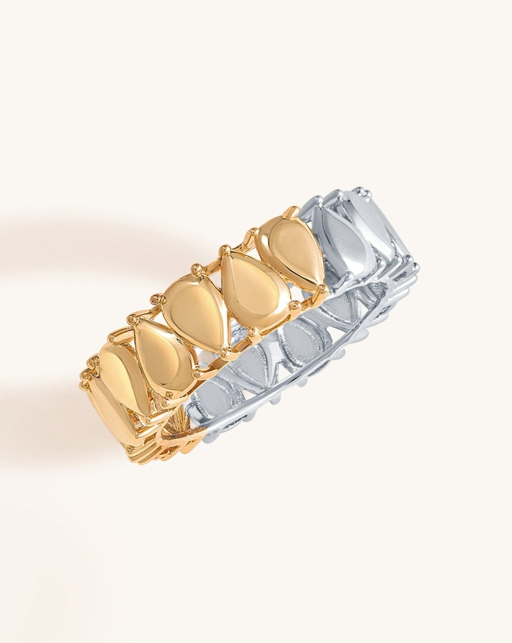 Two Tone Pear Ring - Sparkle Society