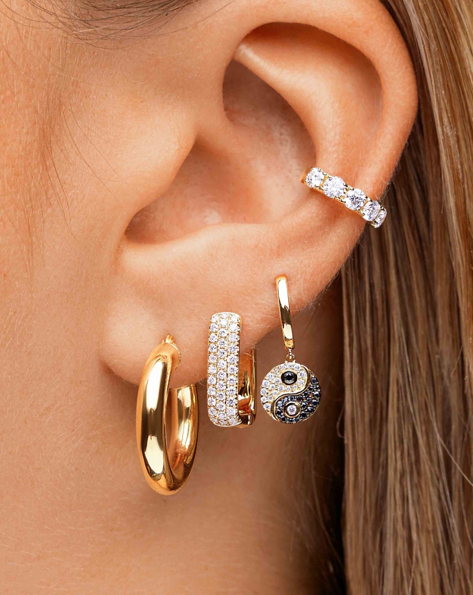 6mm Hollow Gold Tube Hoops - Sparkle Society