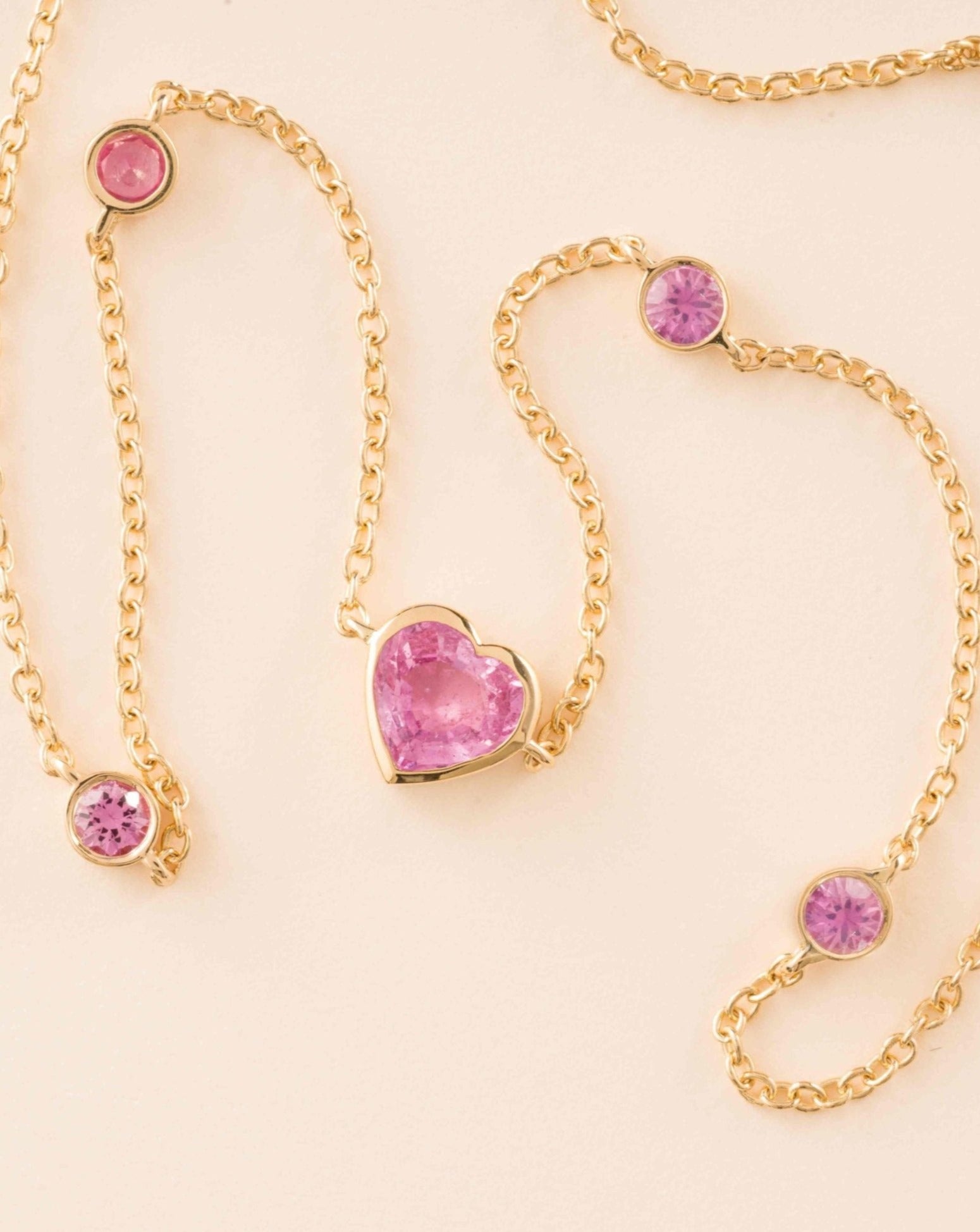 Gemstone Heart and Bezel Choker - Sparkle Society
