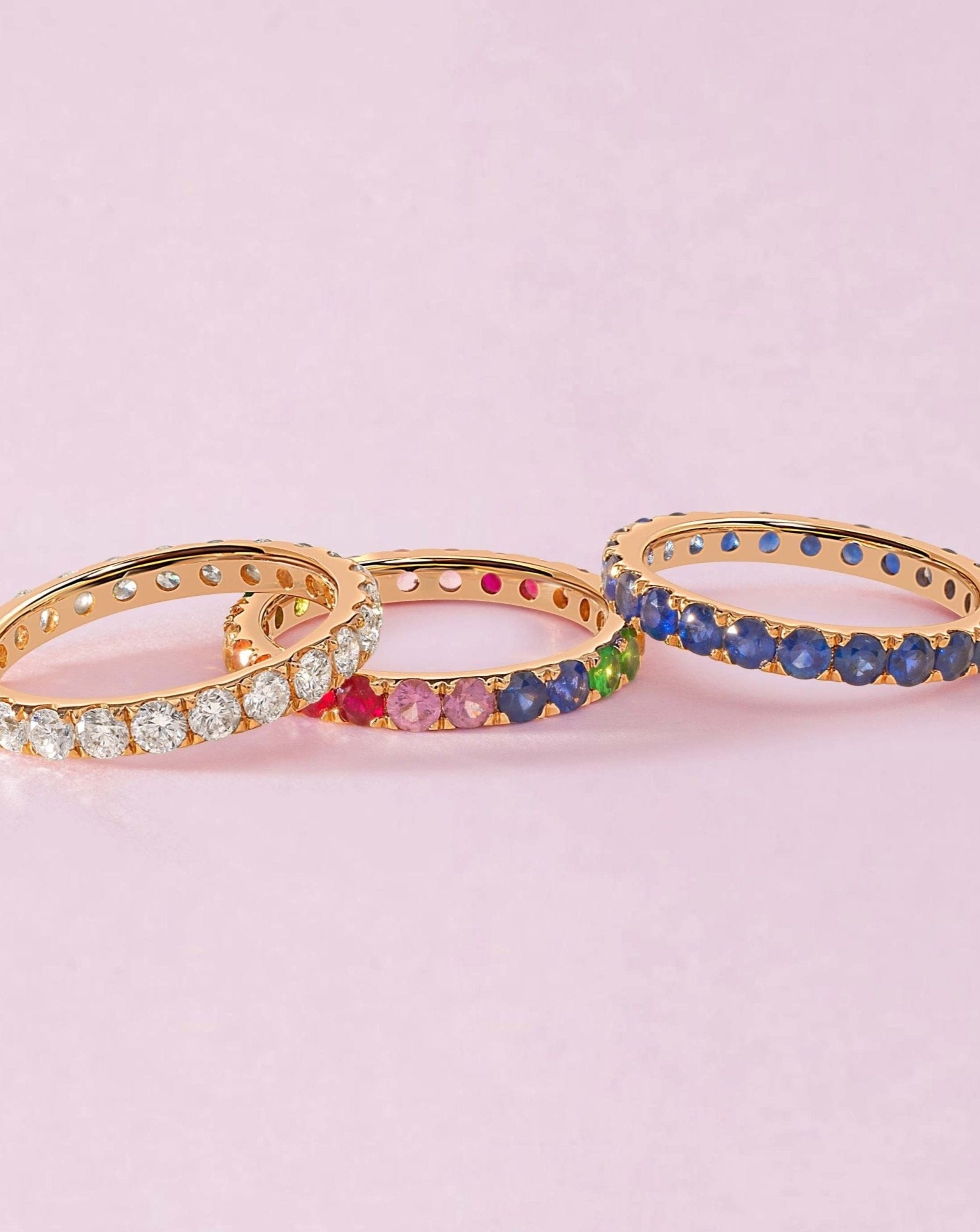 Jumbo Diamond Eternity Band - Sparkle Society