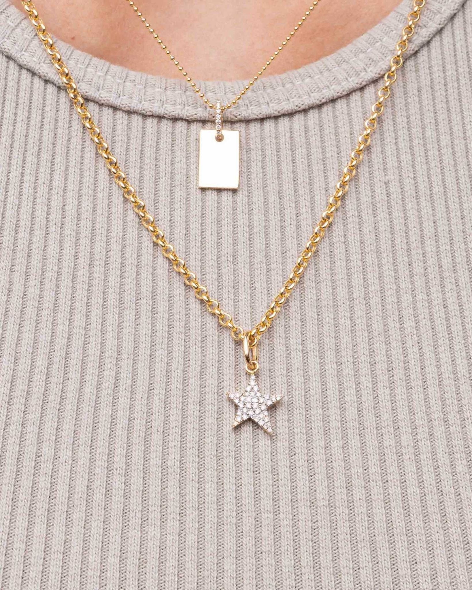 Mini Diamond Shooting Star Charm - Sparkle Society