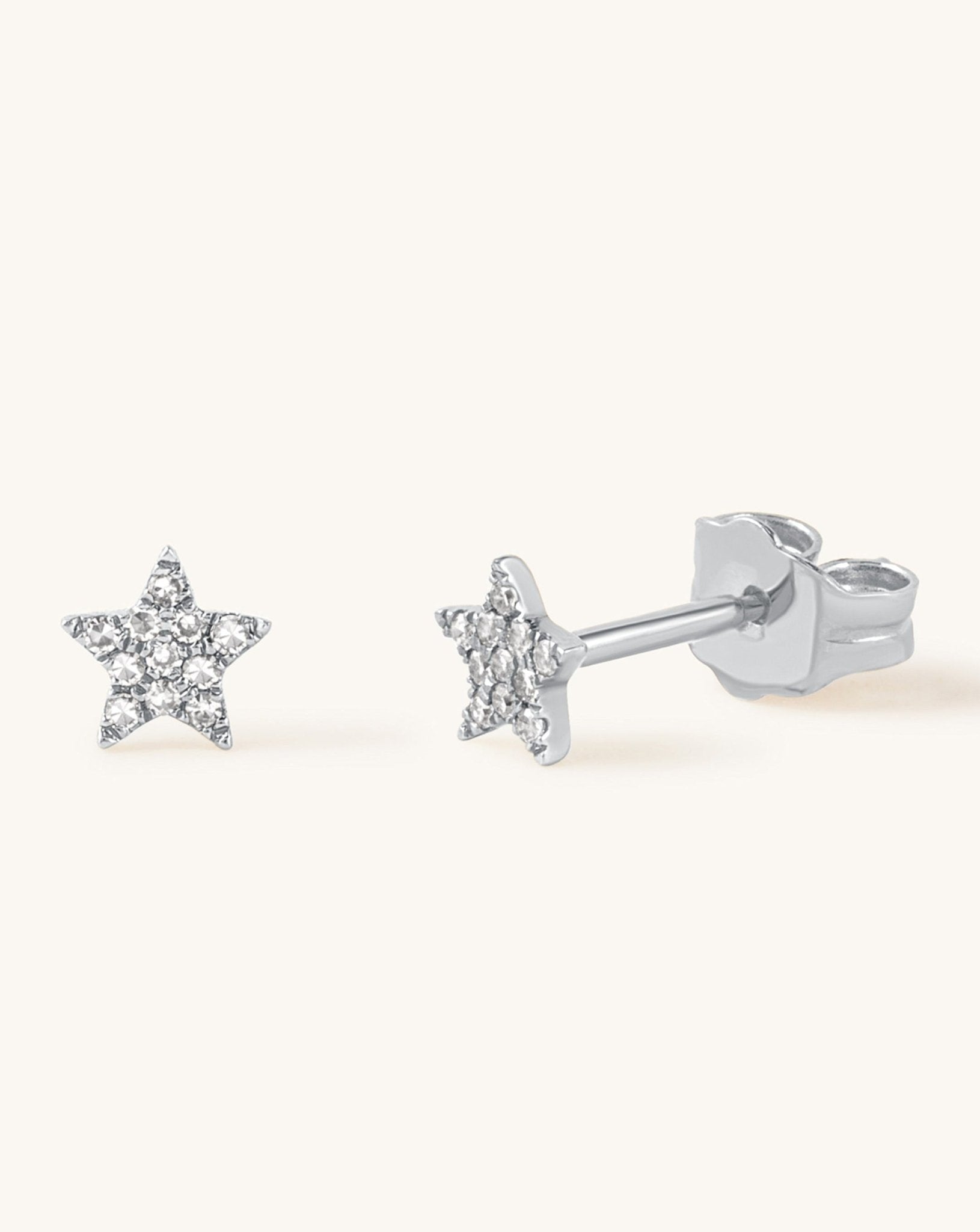 Small Diamond Star Studs - Sparkle Society