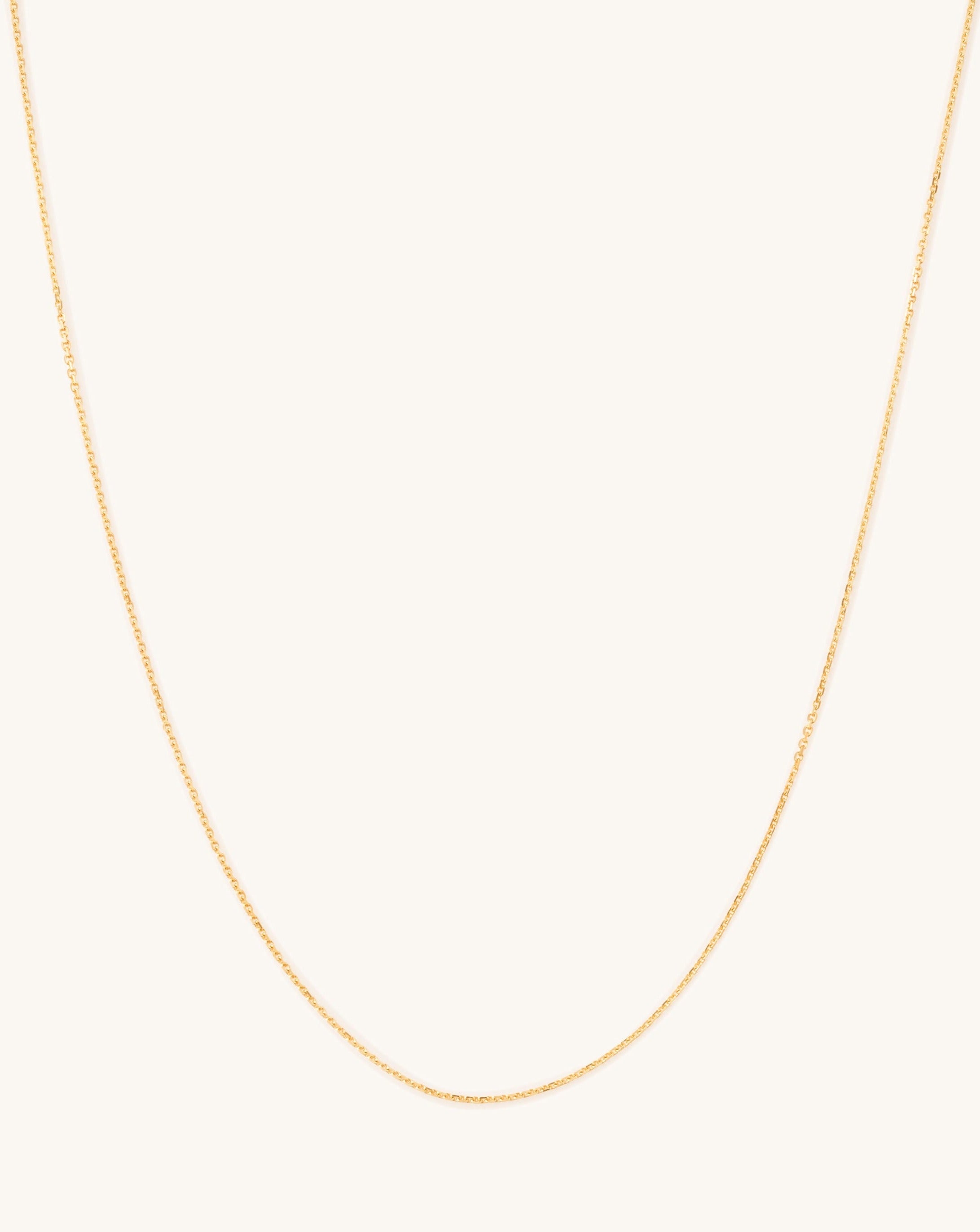 0.80mm Solid Gold Cable Chain