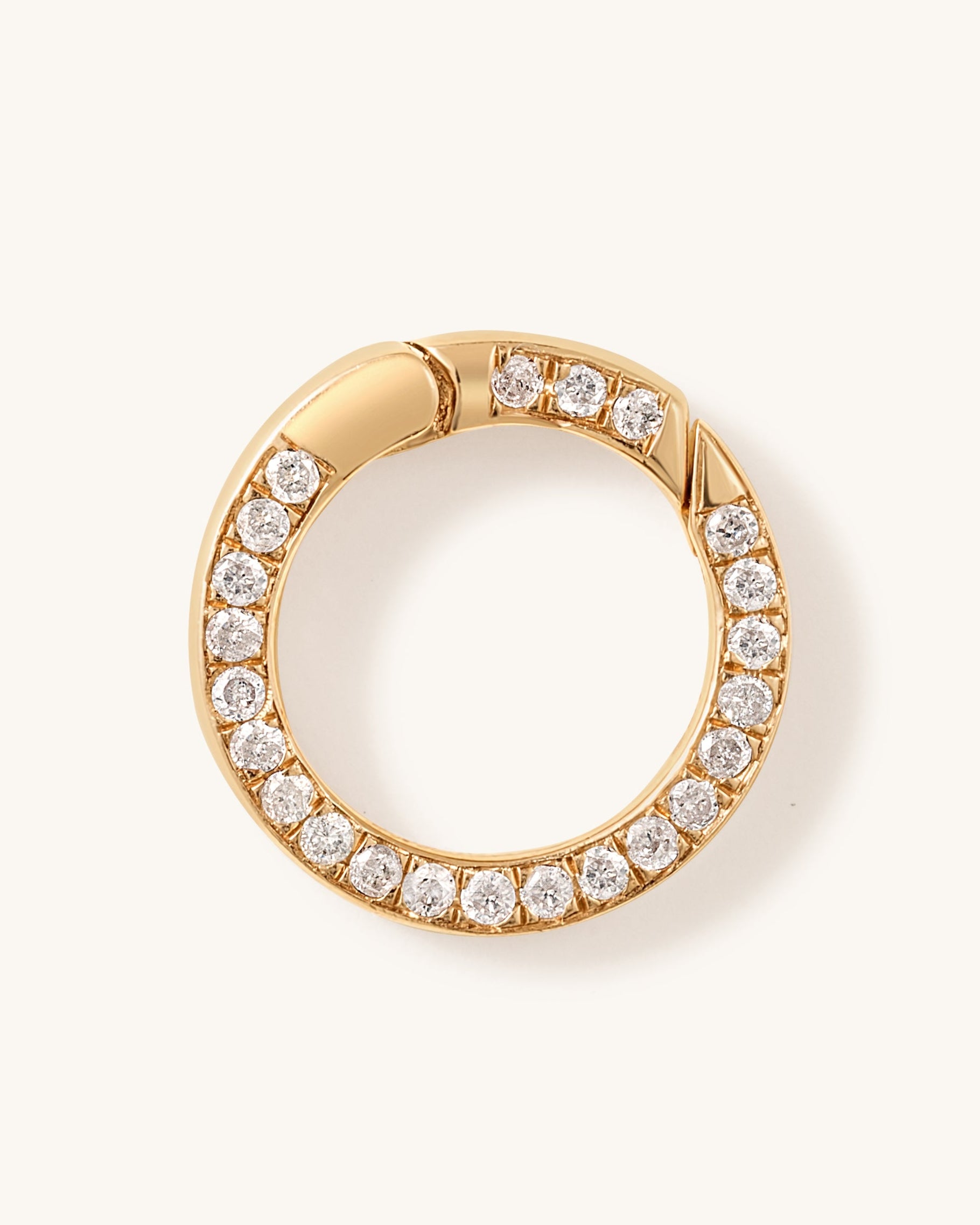 15mm Round Diamond Push In Connector - Sparkle Society