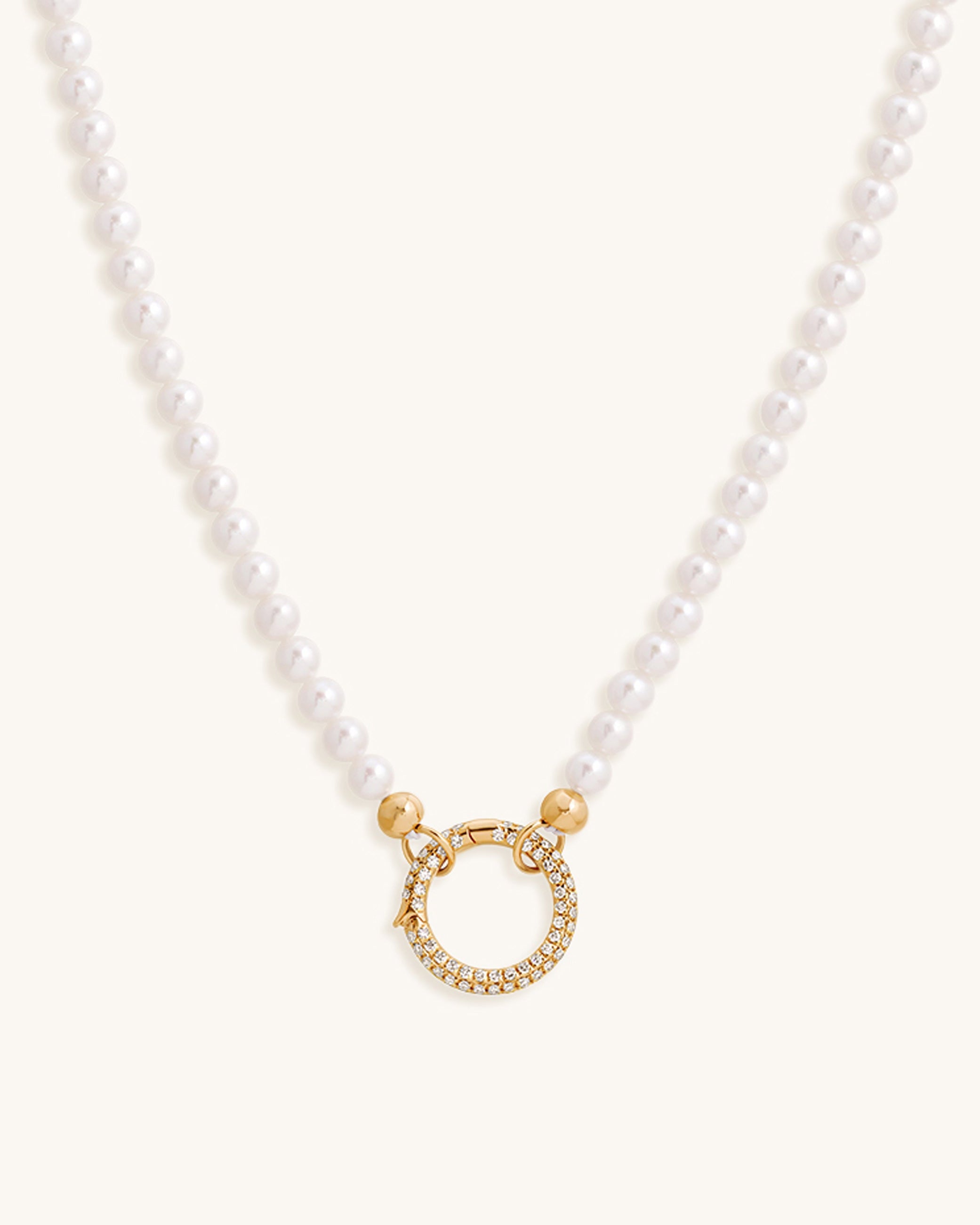 12mm Diamond Connector Mother Of Pearl Split Chain - Sparkle Society