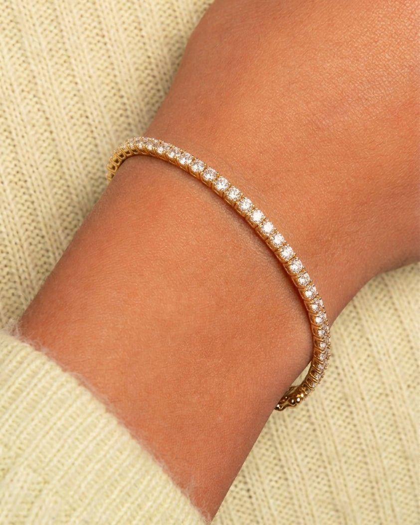 2.6ct Diamond Prong Tennis Bracelet - Sparkle Society