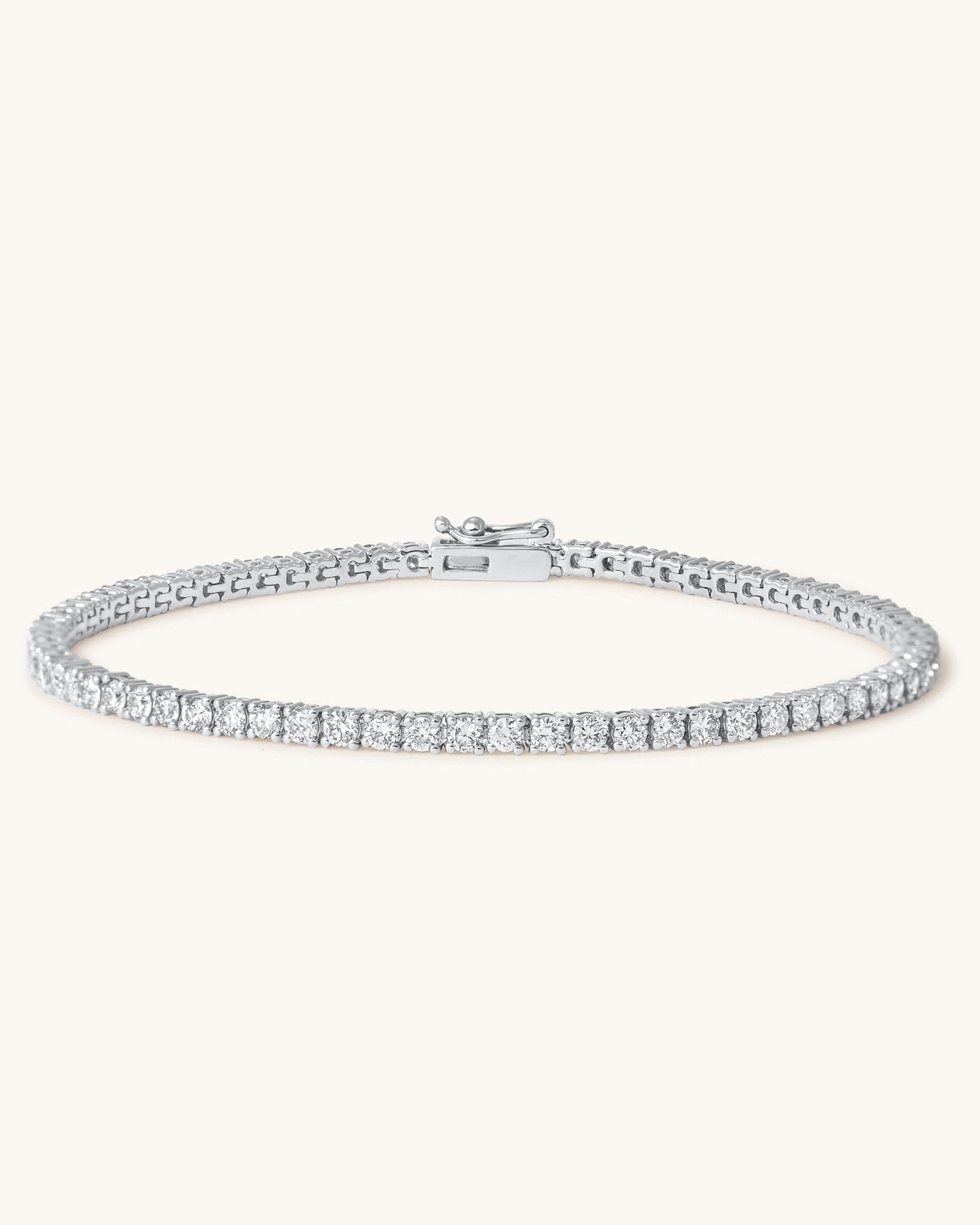 2.6ct Diamond Prong Tennis Bracelet - Sparkle Society