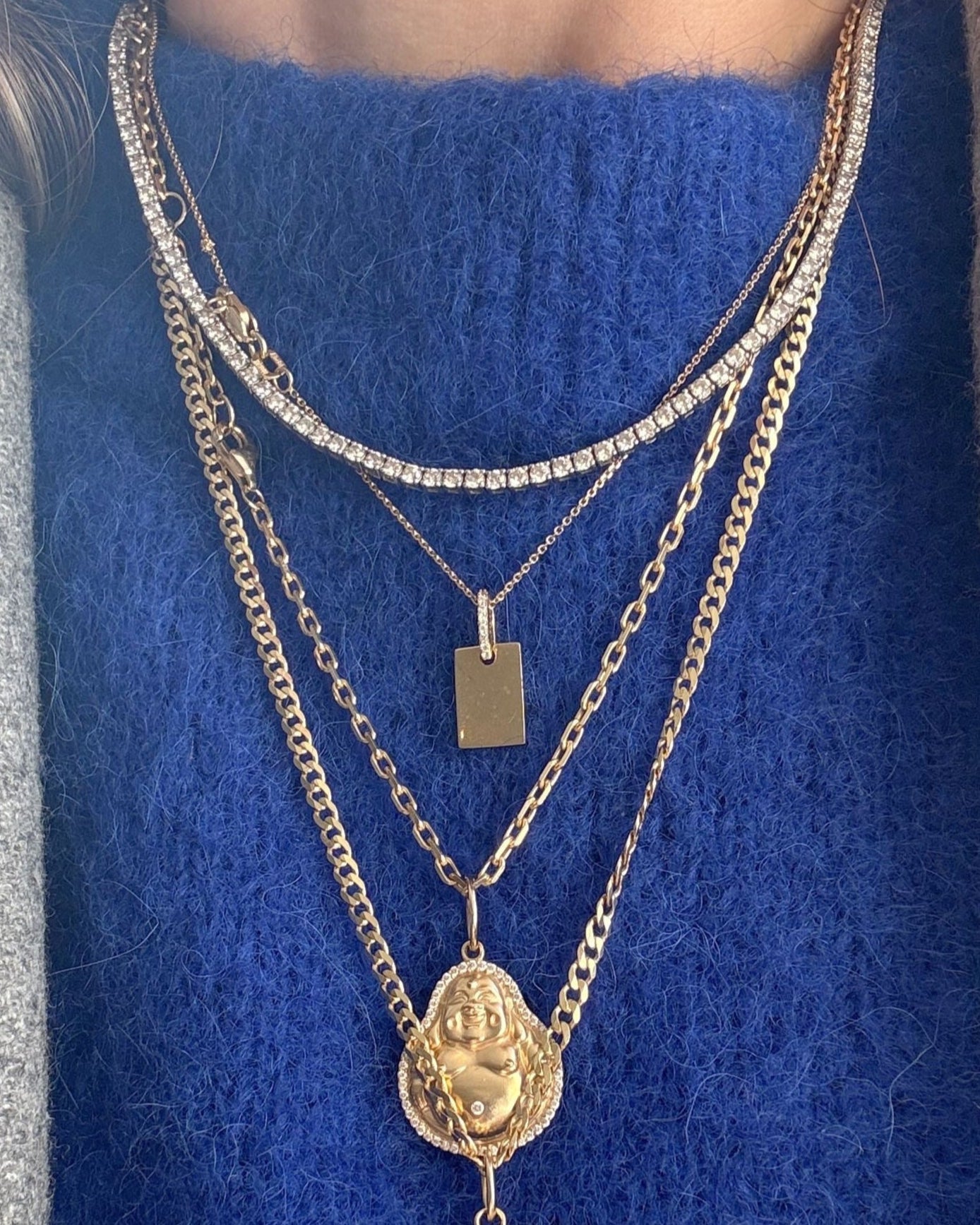 5.15ct Diamond Prong Tennis Necklace - Sparkle Society