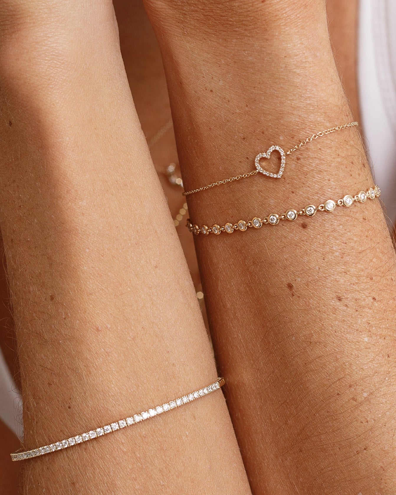 Diamond Bezel Bracelet - Sparkle Society