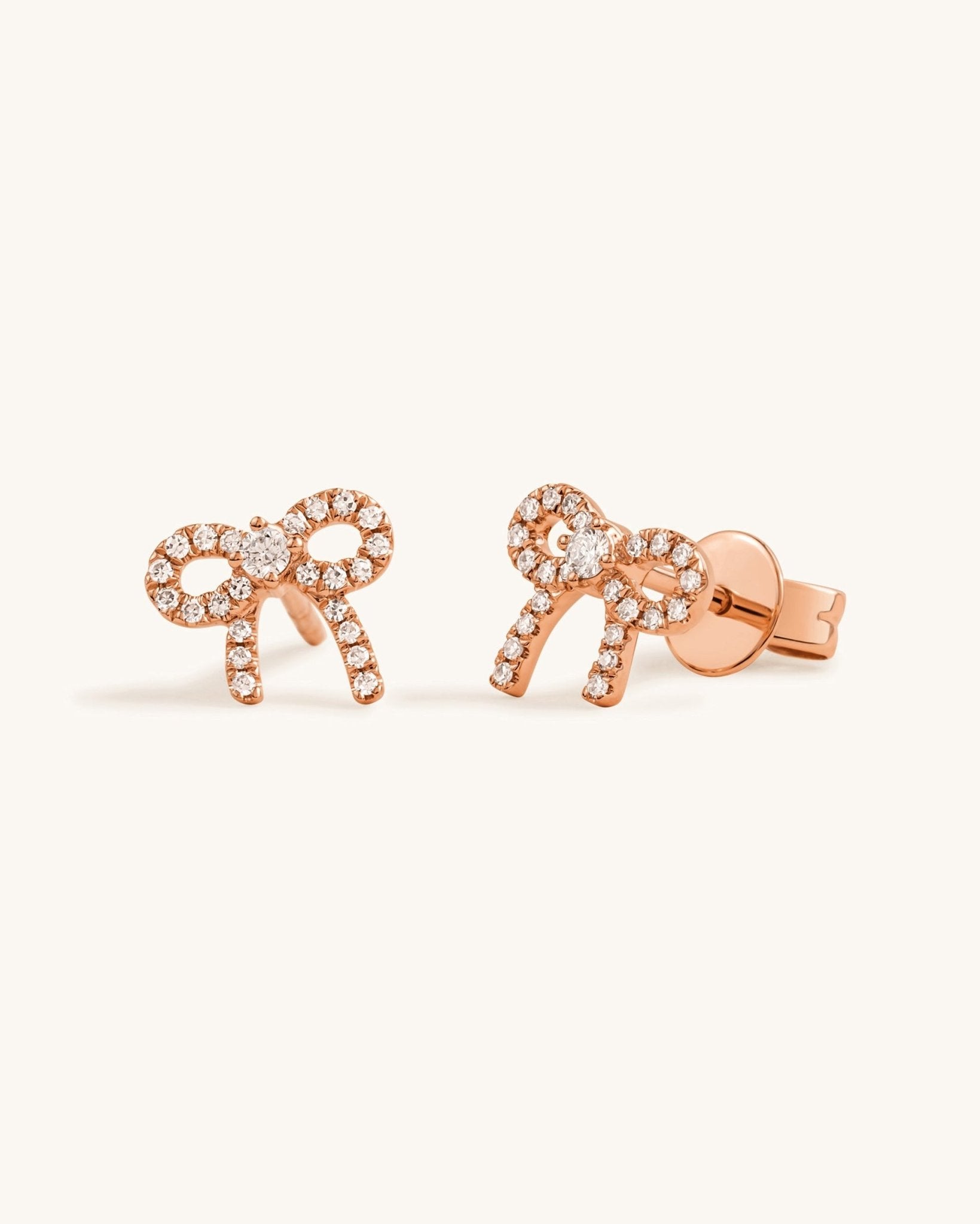 Diamond Bow Studs - Sparkle Society