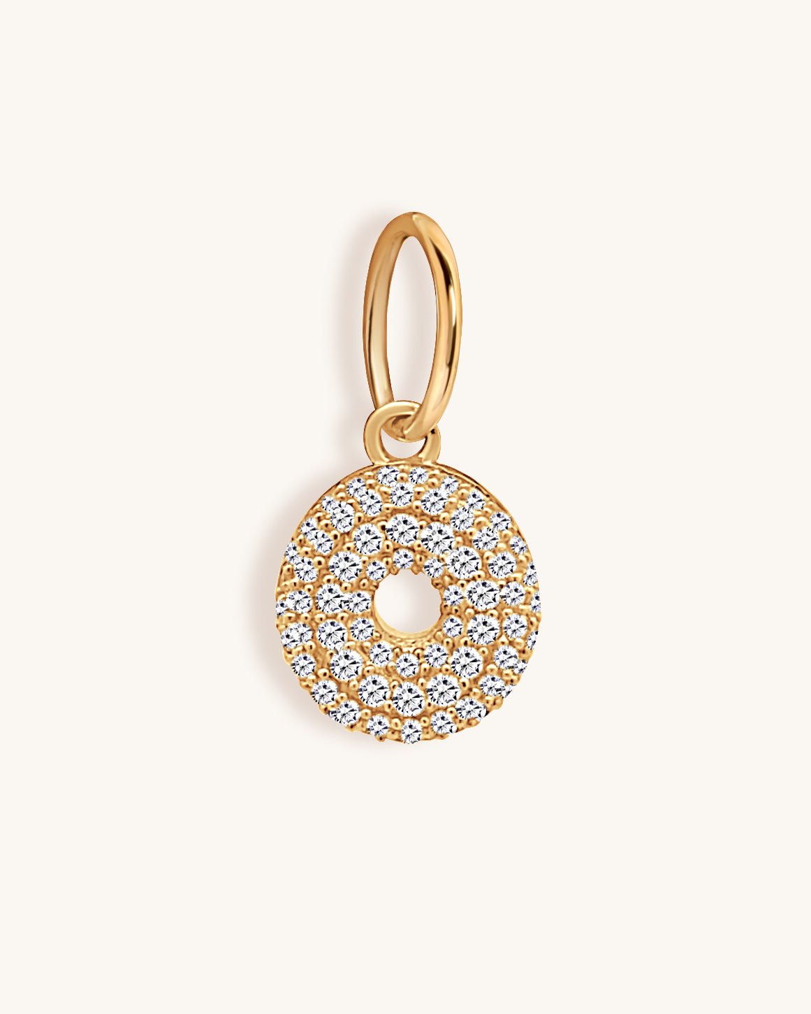 Diamond Bubble Font Initial Charm - Sparkle Society